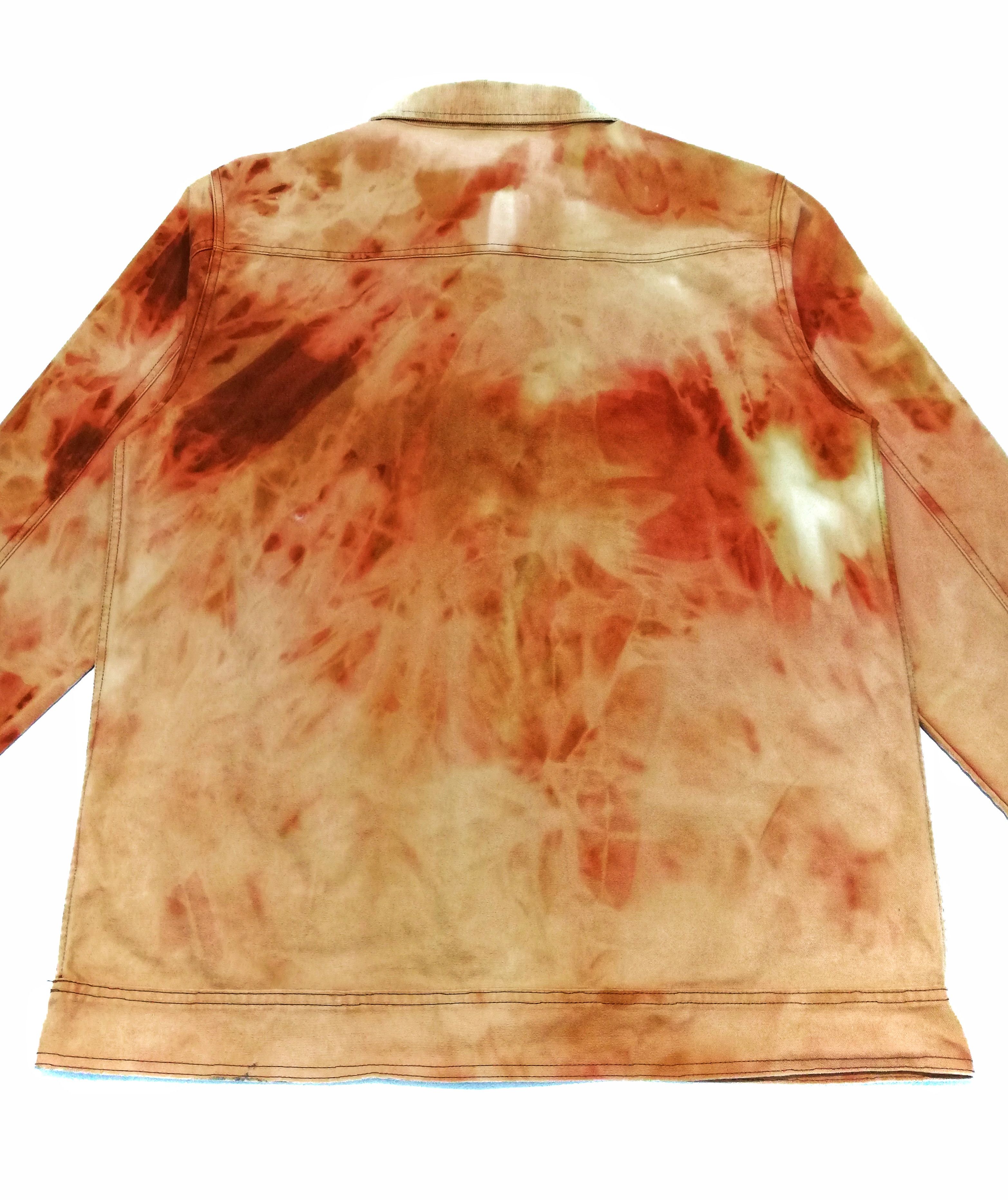 Vans 🔥Of The Wall Faded Brown Tie Die Worker Jacket Cotton🔥 Size US XL / EU 56 / 4 - 18 Thumbnail
