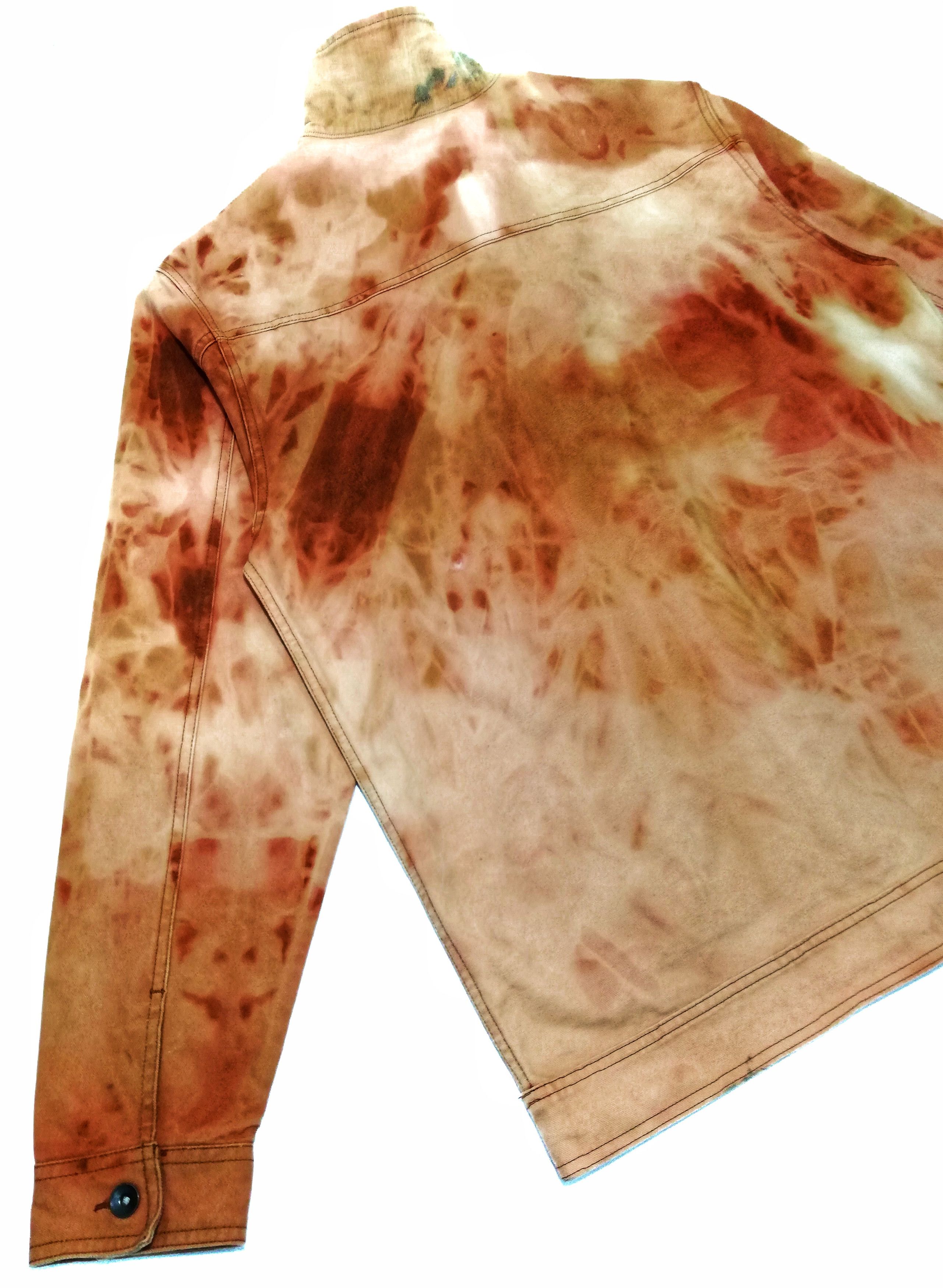 Vans 🔥Of The Wall Faded Brown Tie Die Worker Jacket Cotton🔥 Size US XL / EU 56 / 4 - 20 Thumbnail