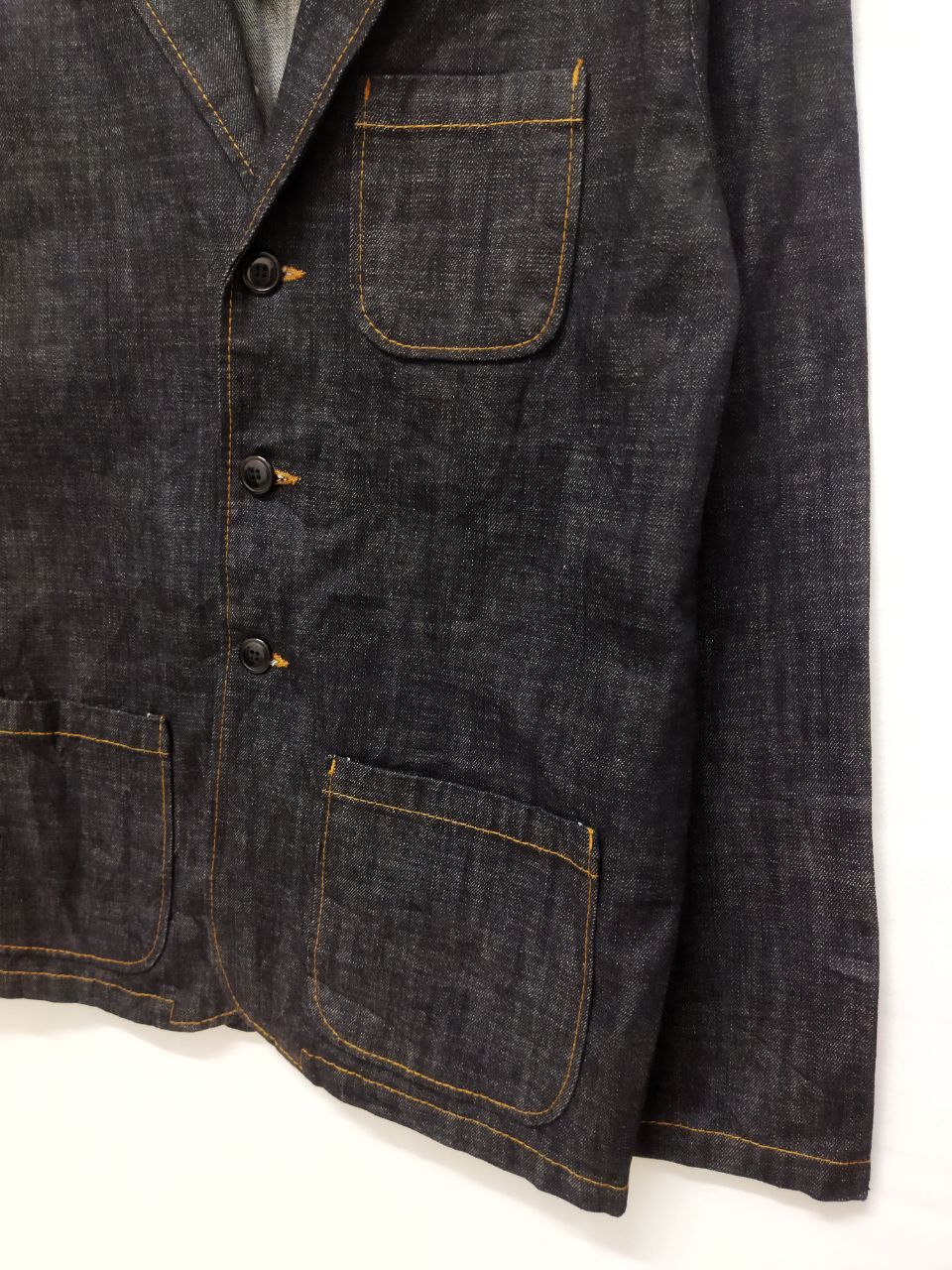 Japanese Brand Japanese Clasic Script Sakura Embroidery Denim Jacket Size US L / EU 52-54 / 3 - 5 Thumbnail