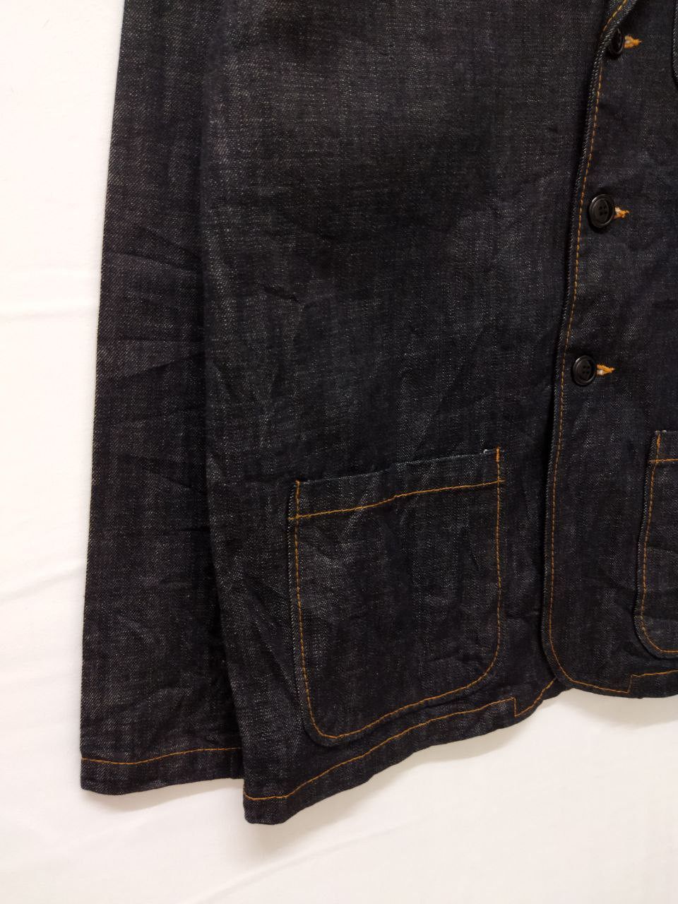 Japanese Brand Japanese Clasic Script Sakura Embroidery Denim Jacket Size US L / EU 52-54 / 3 - 4 Thumbnail