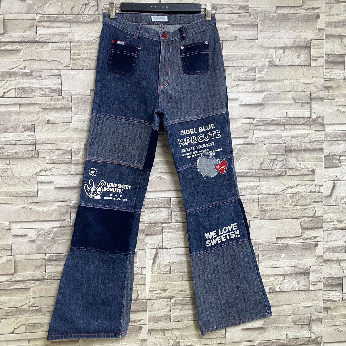 Hysteric Glamour Japanese Brand ANGEL BLUE Denim Hagi Jeans Size 28" / US 6 / IT 42 - 3 Thumbnail