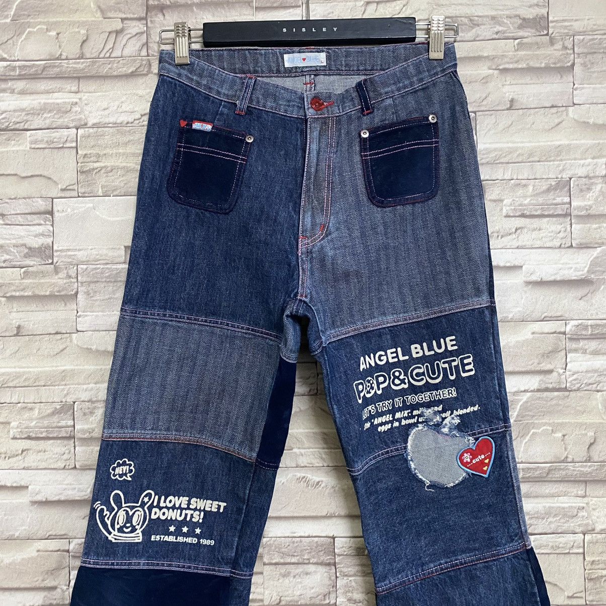 Hysteric Glamour Japanese Brand ANGEL BLUE Denim Hagi Jeans Size 28" / US 6 / IT 42 - 4 Thumbnail