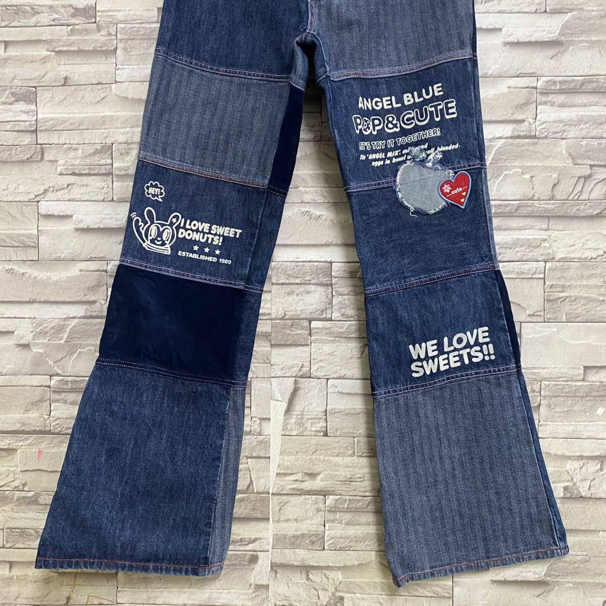 Hysteric Glamour Japanese Brand ANGEL BLUE Denim Hagi Jeans Size 28" / US 6 / IT 42 - 5 Thumbnail