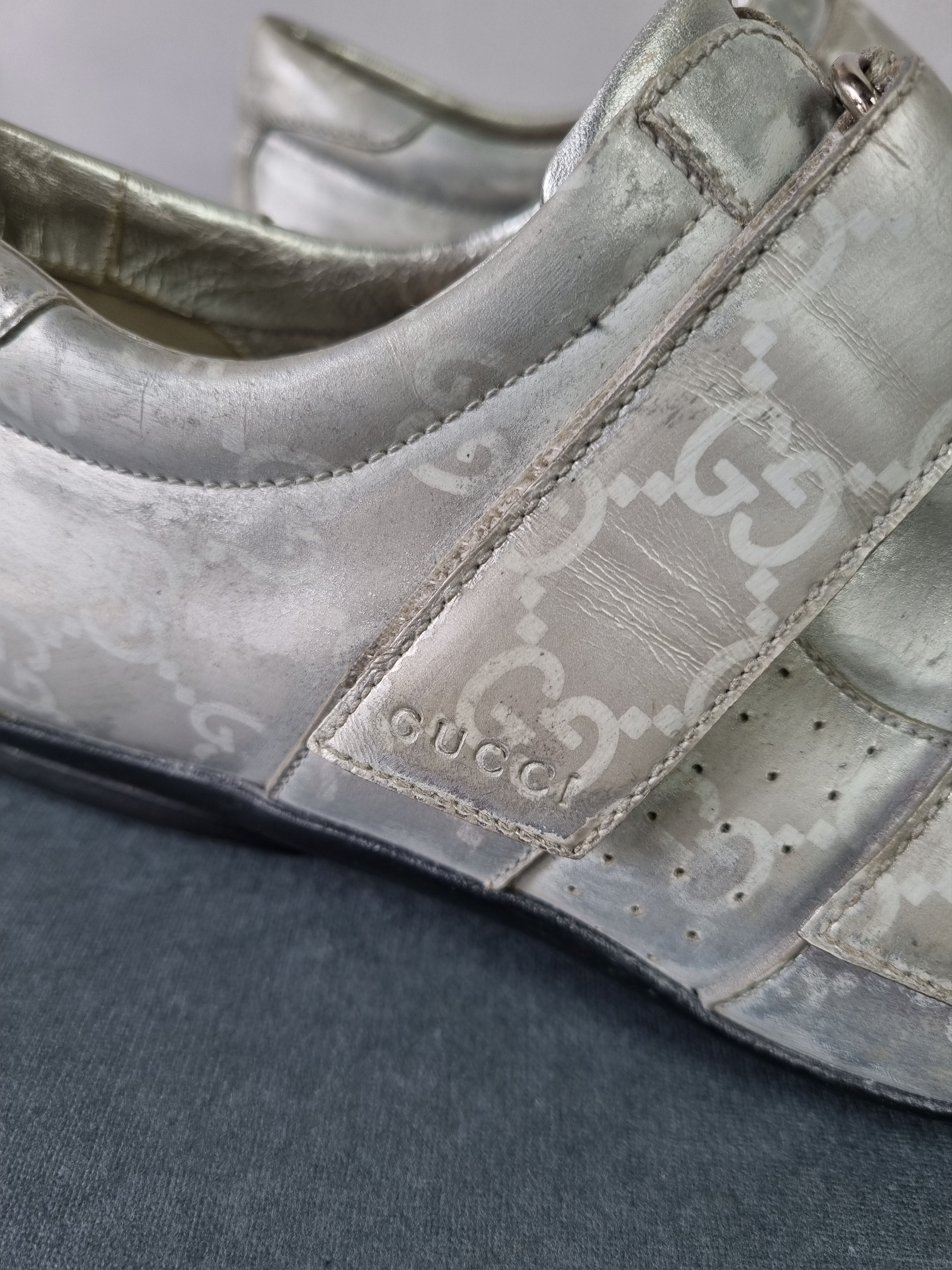 Gucci 90s GUCCI Monogram Shoes Made in Italy TOM FORD Era Size US 7 / EU 40 - 3 Thumbnail