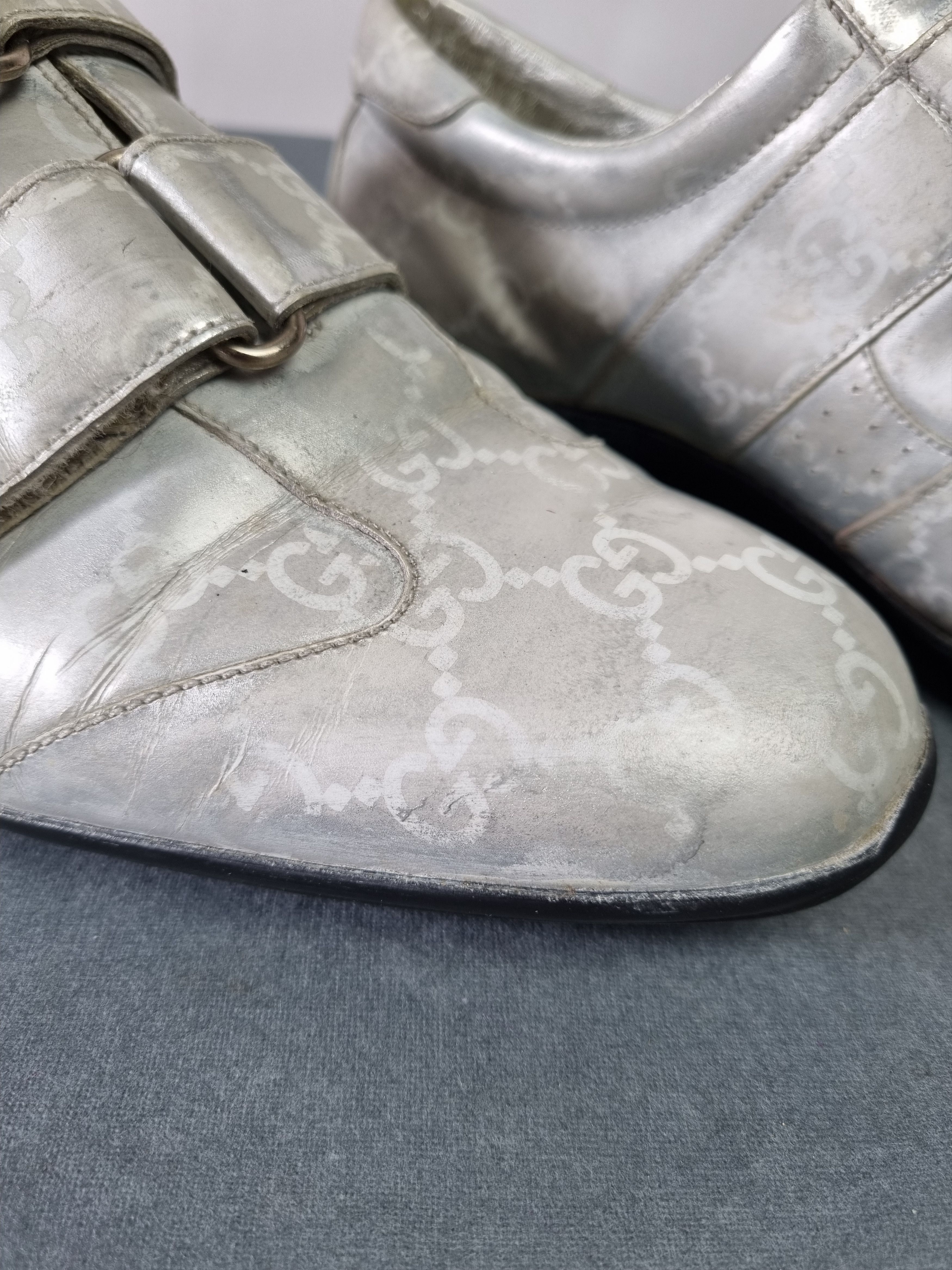 Gucci 90s GUCCI Monogram Shoes Made in Italy TOM FORD Era Size US 7 / EU 40 - 4 Thumbnail