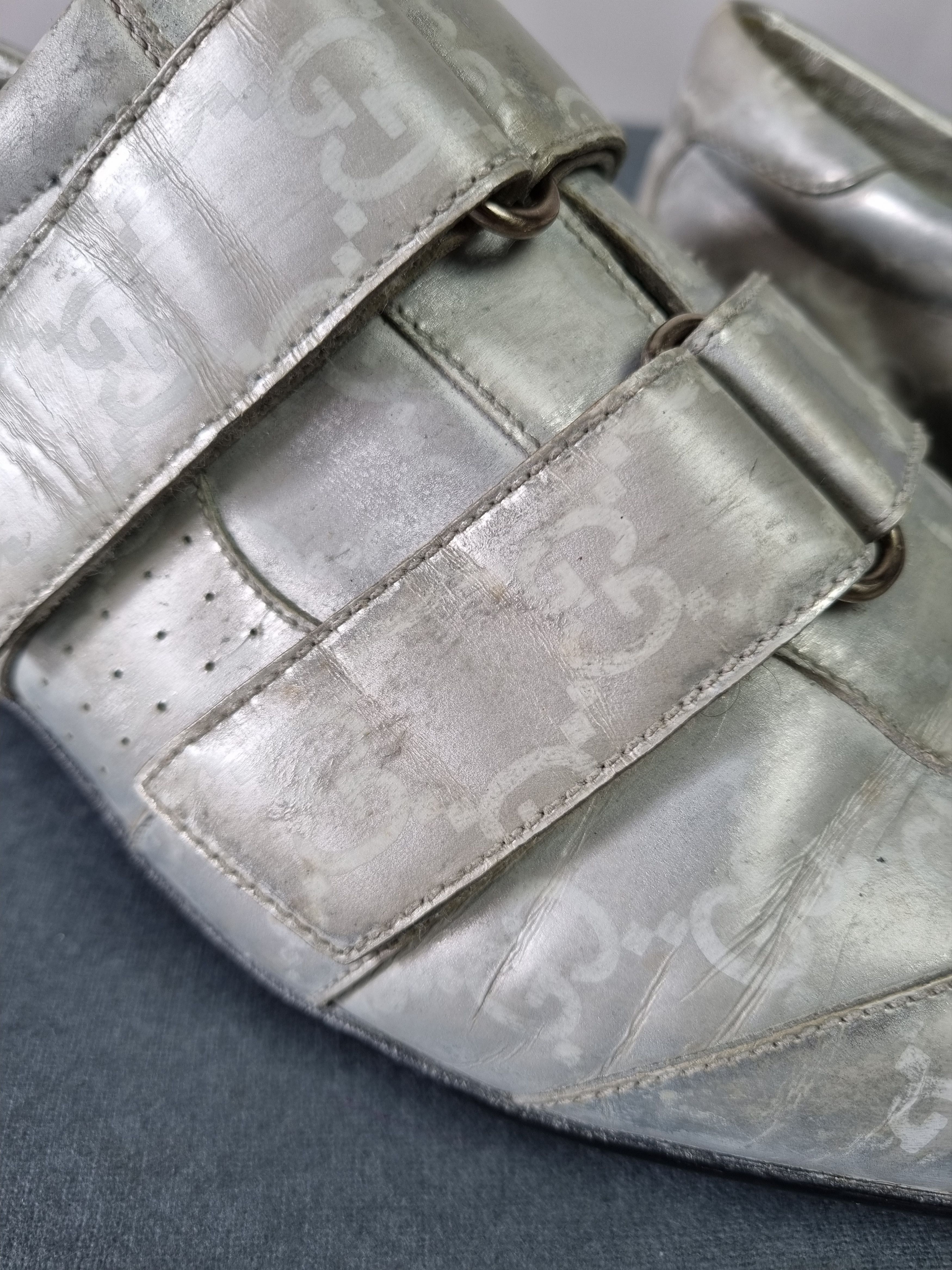 Gucci 90s GUCCI Monogram Shoes Made in Italy TOM FORD Era Size US 7 / EU 40 - 13 Thumbnail
