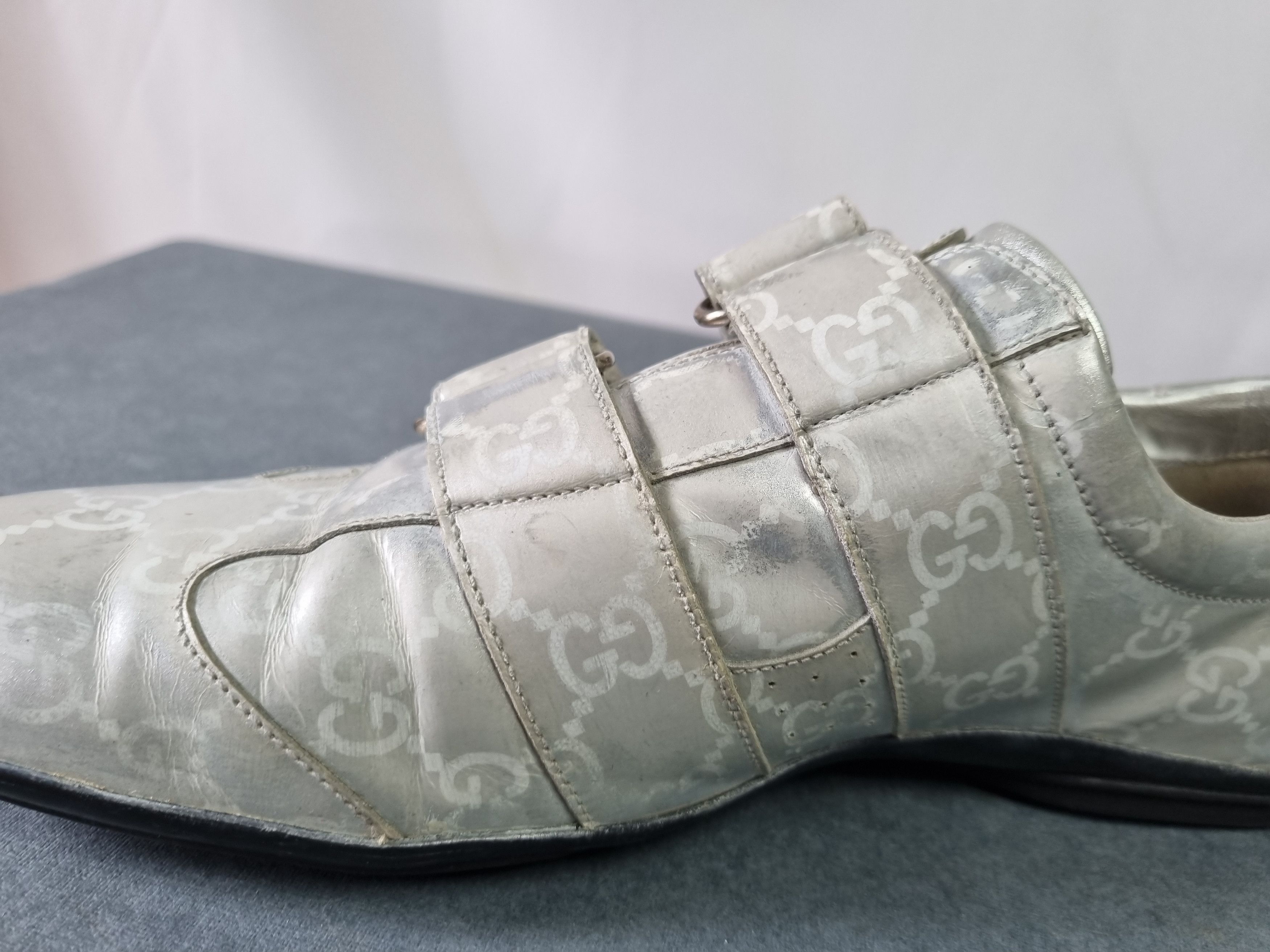 Gucci 90s GUCCI Monogram Shoes Made in Italy TOM FORD Era Size US 7 / EU 40 - 20 Thumbnail