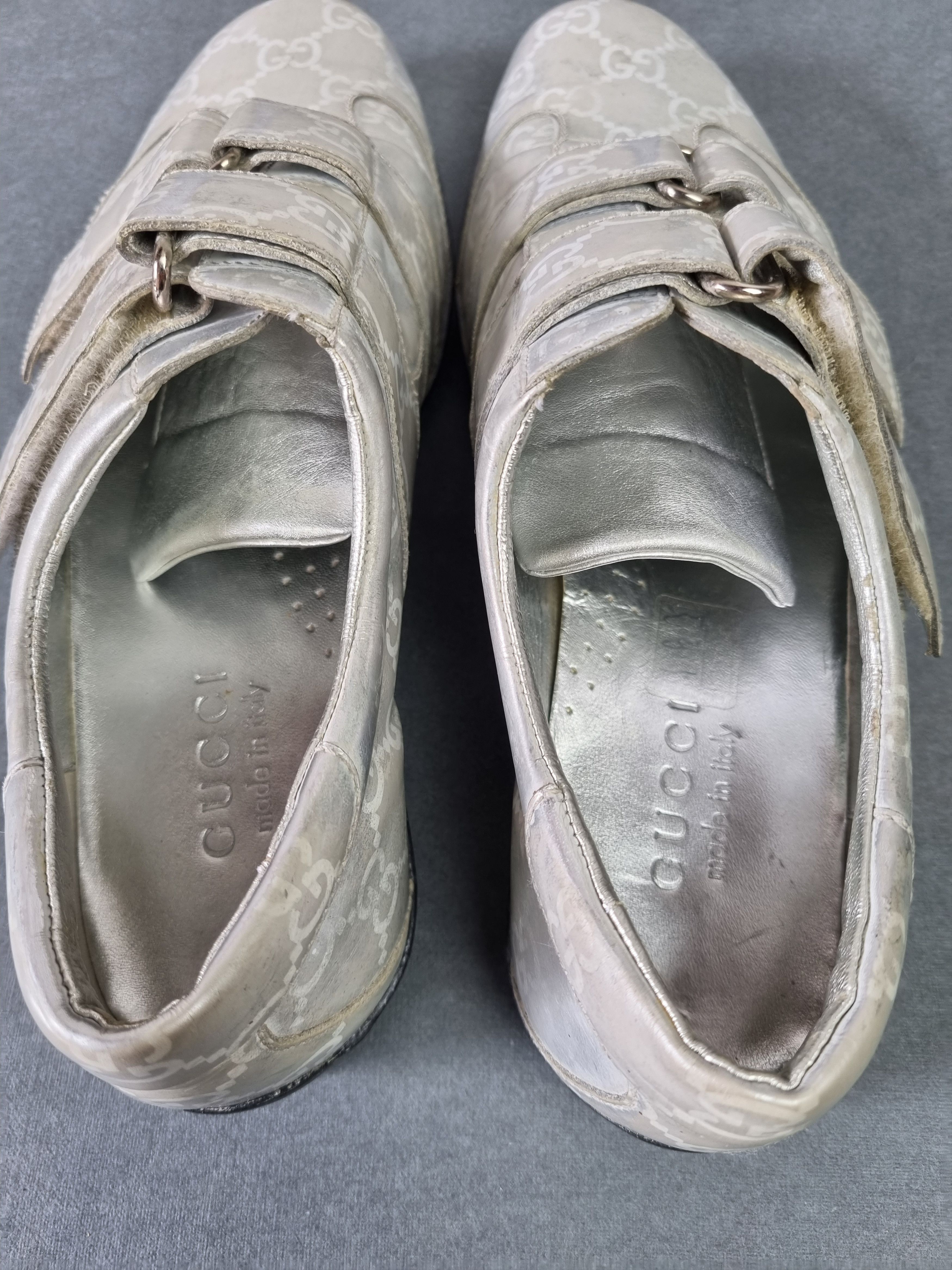 Gucci 90s GUCCI Monogram Shoes Made in Italy TOM FORD Era Size US 7 / EU 40 - 7 Thumbnail