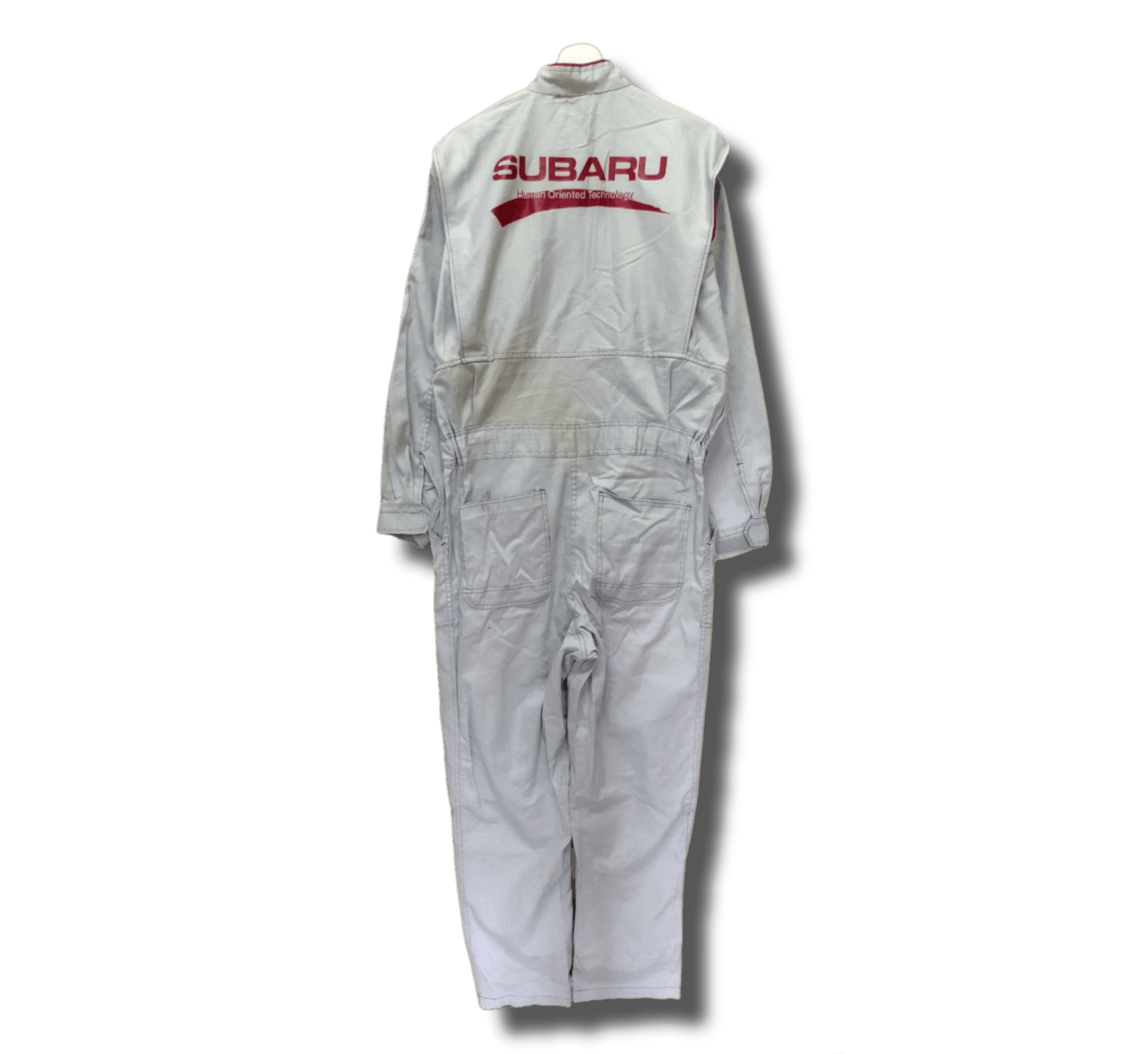 image of Racing x Vintage Subaru Overalls in Light Grey, Men's (Size 36)