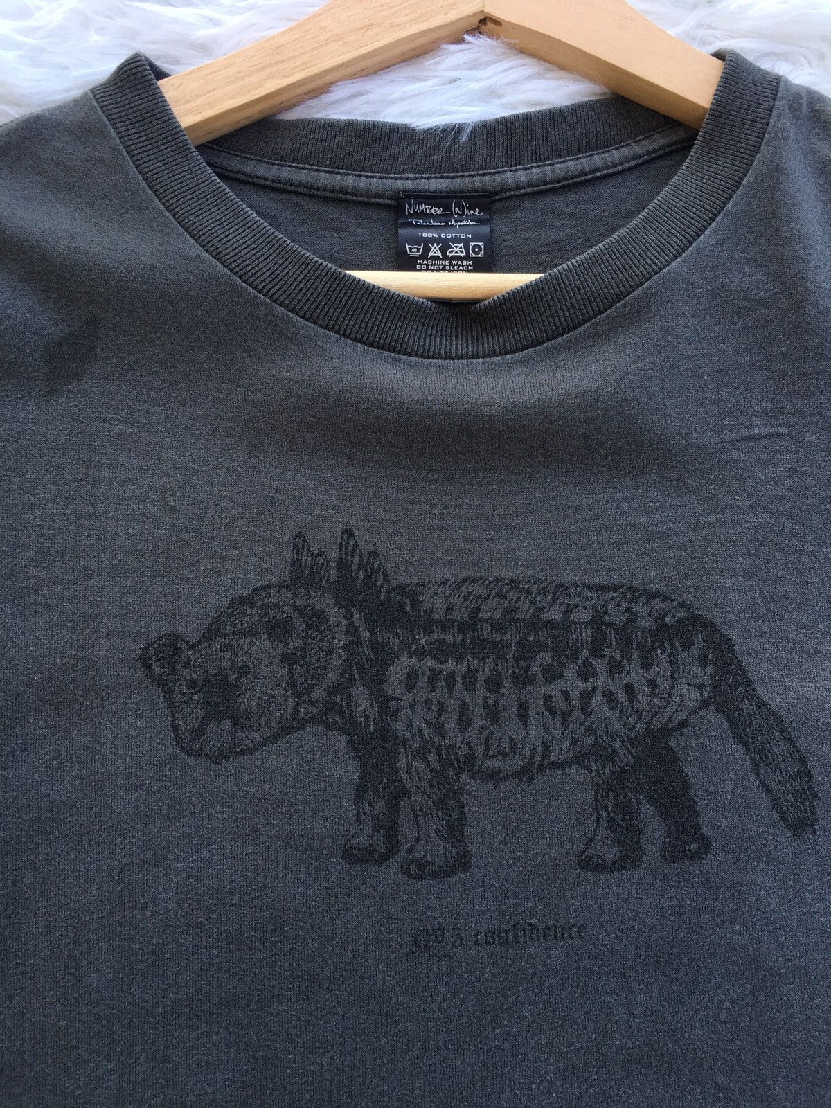 Number (N)ine RARE SS2006 Number (N)ine Skeleton Dinosaur Print T-shirt Size US S / EU 44-46 / 1 - 8 Thumbnail