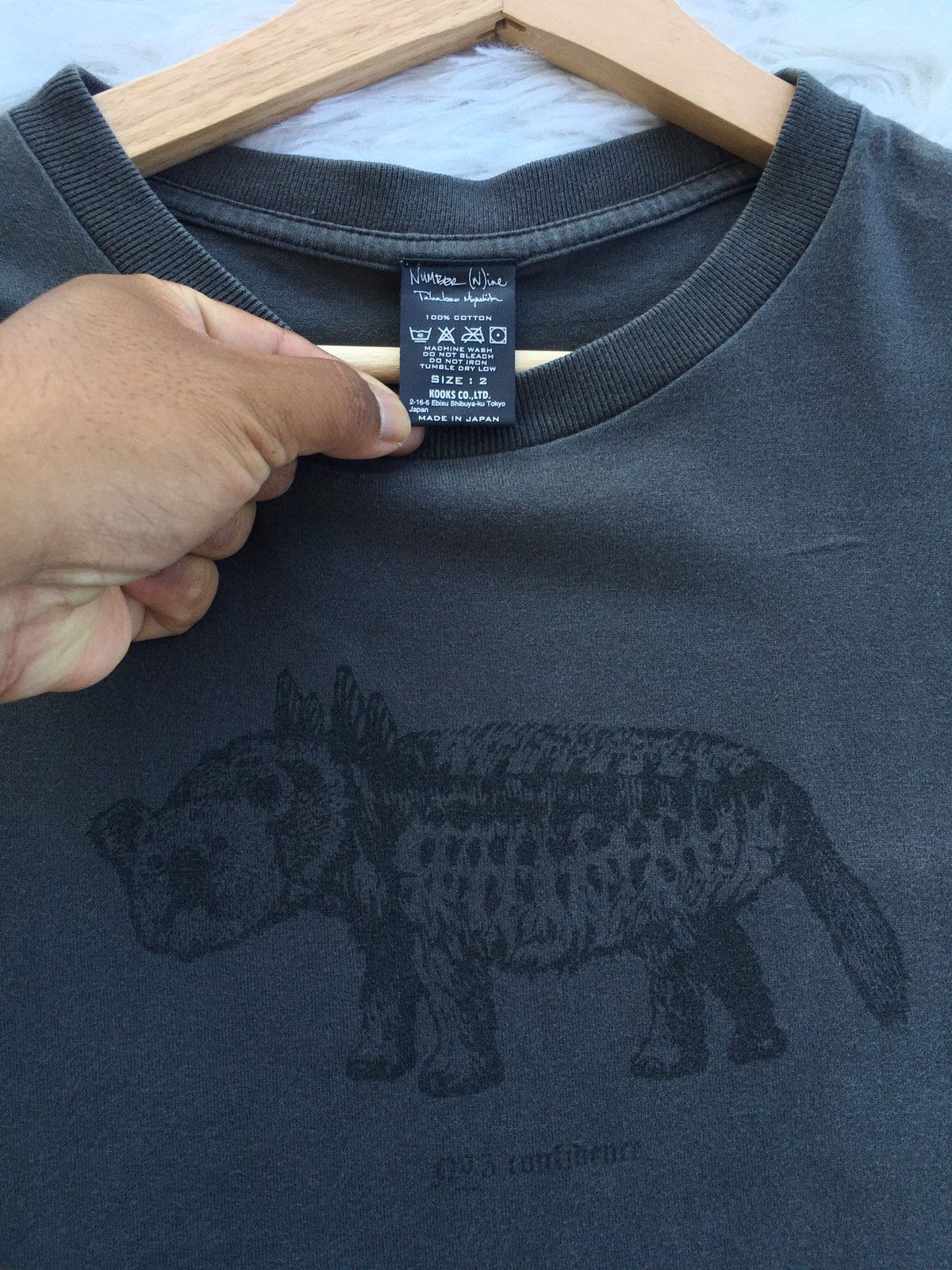Number (N)ine RARE SS2006 Number (N)ine Skeleton Dinosaur Print T-shirt Size US S / EU 44-46 / 1 - 10 Thumbnail
