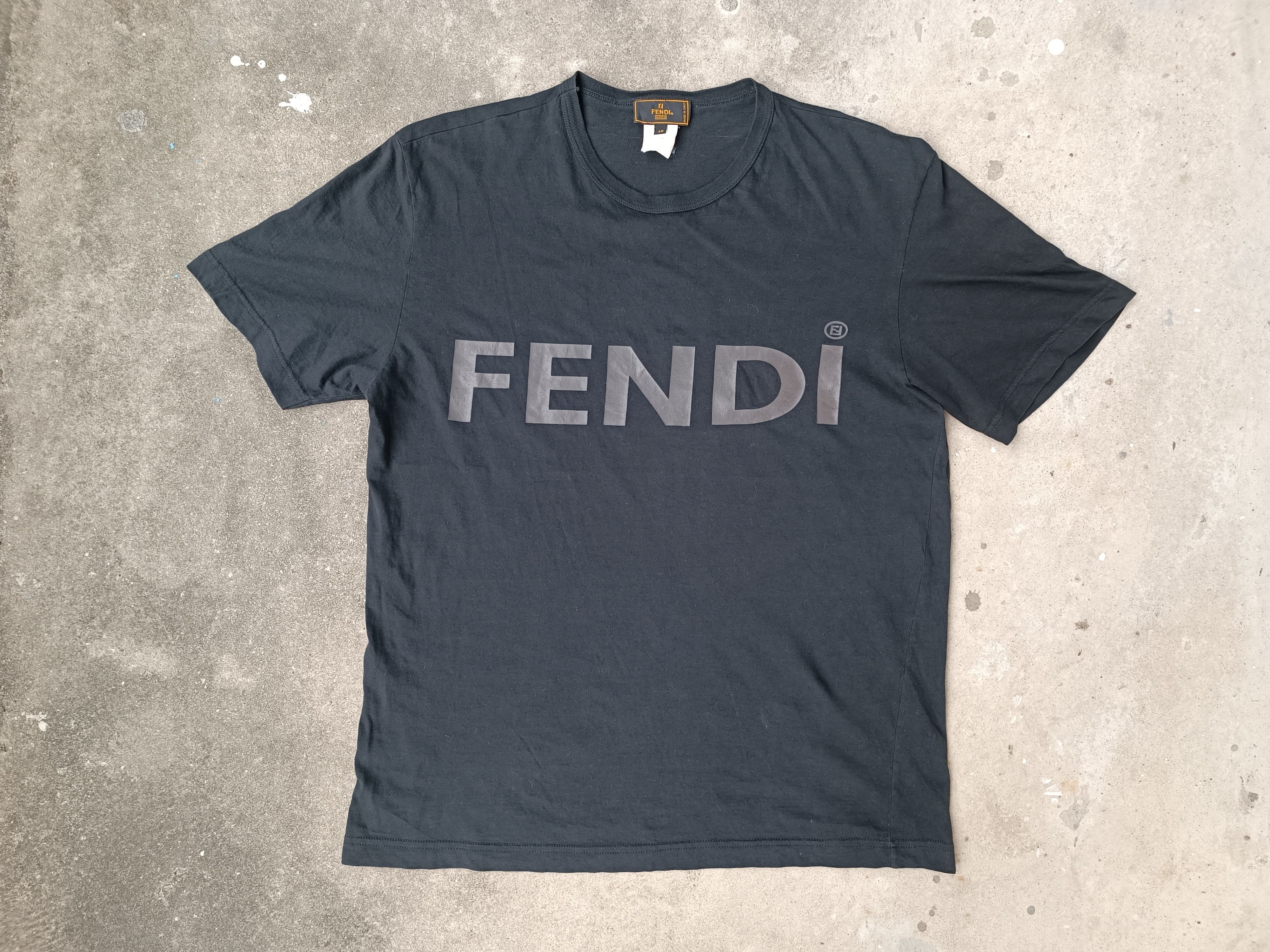 image of Fendi Spell Out in Black, Men's (Size Medium)
