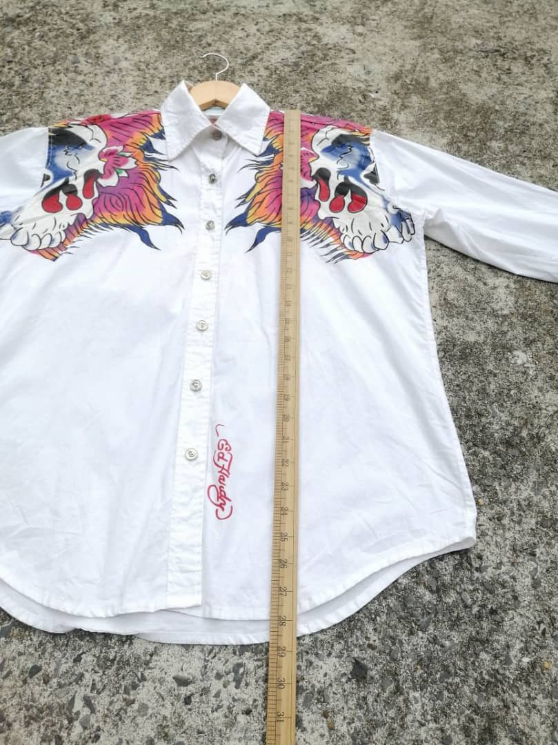 Christian Audigier × Ed Hardy Christian Audigier Ed Hardy Skull Button Longsleeve Size US M / EU 48-50 / 2 - 6 Thumbnail