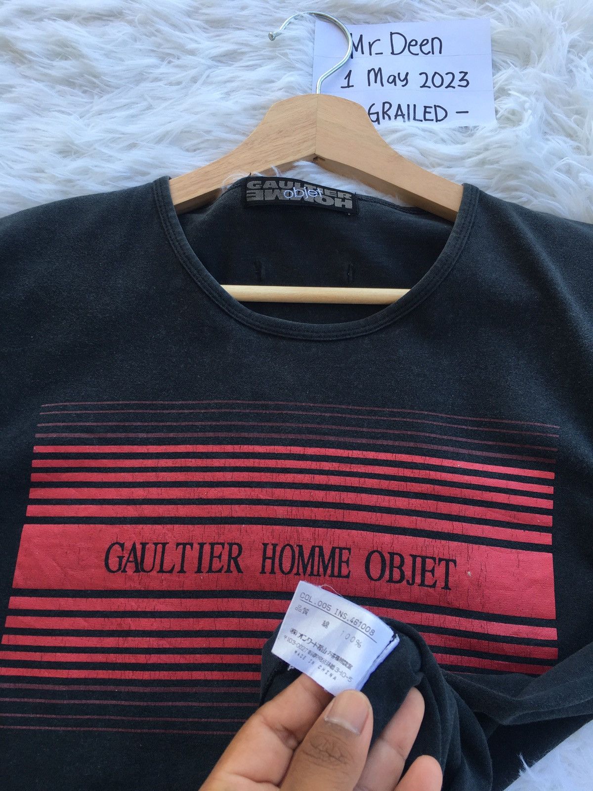 Jean Paul Gaultier Rare Vintage Gaultier Homme Objet Spellout Tee Size US S / EU 44-46 / 1 - 10 Thumbnail