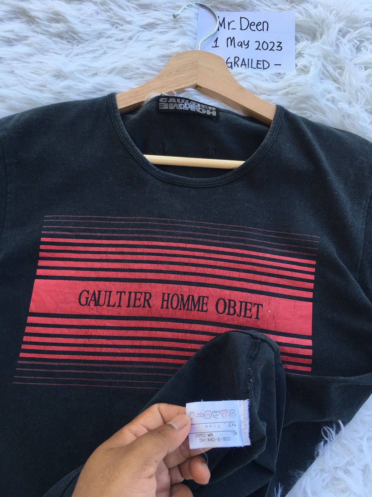 Jean Paul Gaultier Rare Vintage Gaultier Homme Objet Spellout Tee Size US S / EU 44-46 / 1 - 8 Thumbnail