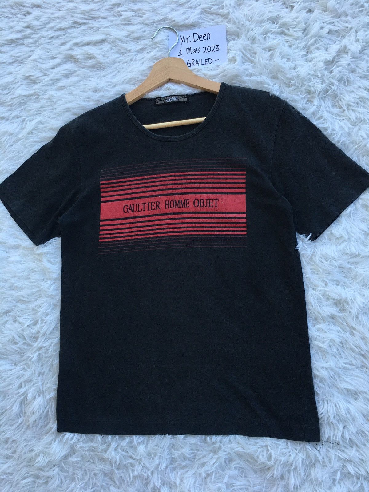 Jean Paul Gaultier Rare Vintage Gaultier Homme Objet Spellout Tee Size US S / EU 44-46 / 1 - 4 Thumbnail