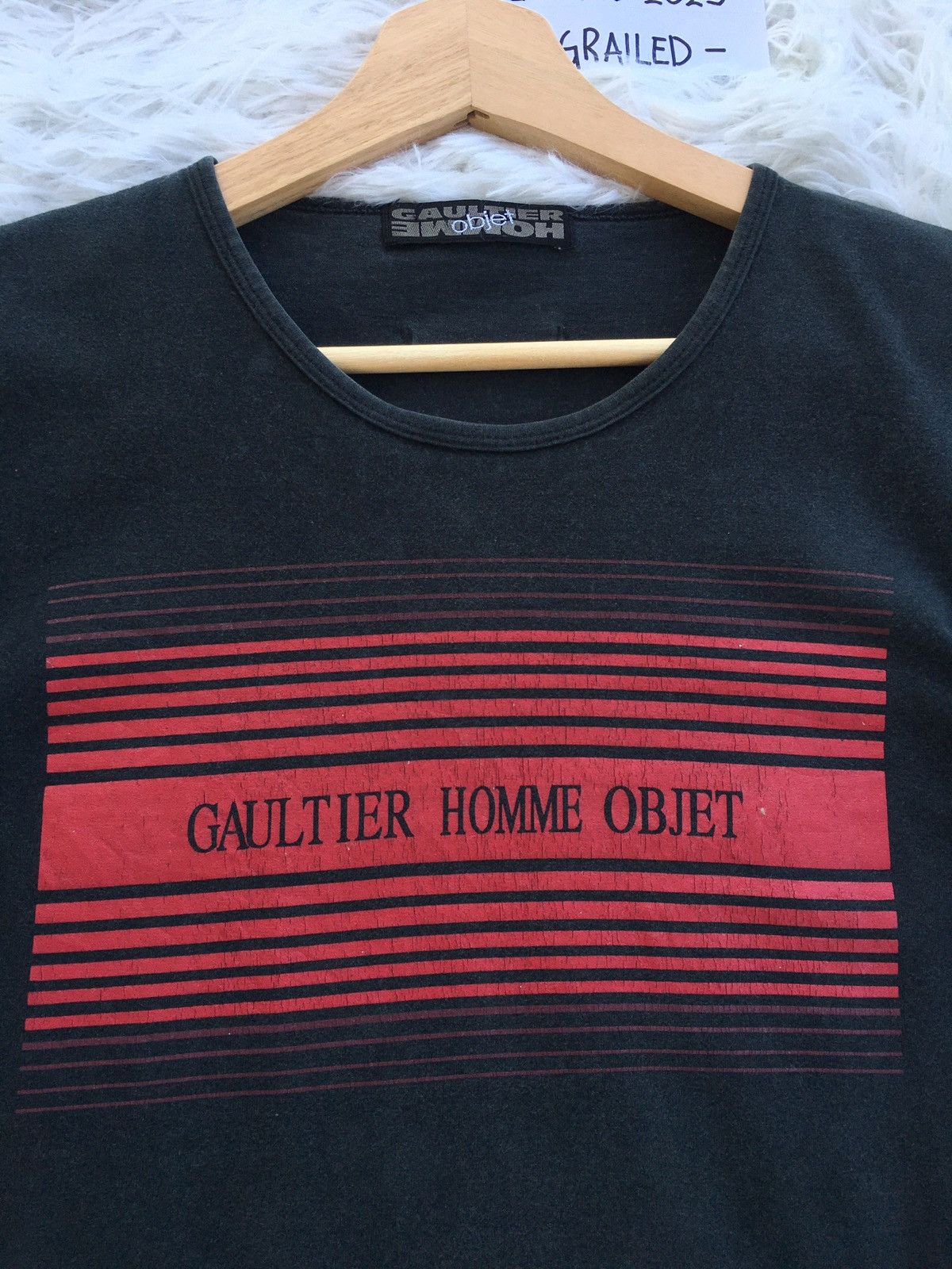 Jean Paul Gaultier Rare Vintage Gaultier Homme Objet Spellout Tee Size US S / EU 44-46 / 1 - 6 Thumbnail