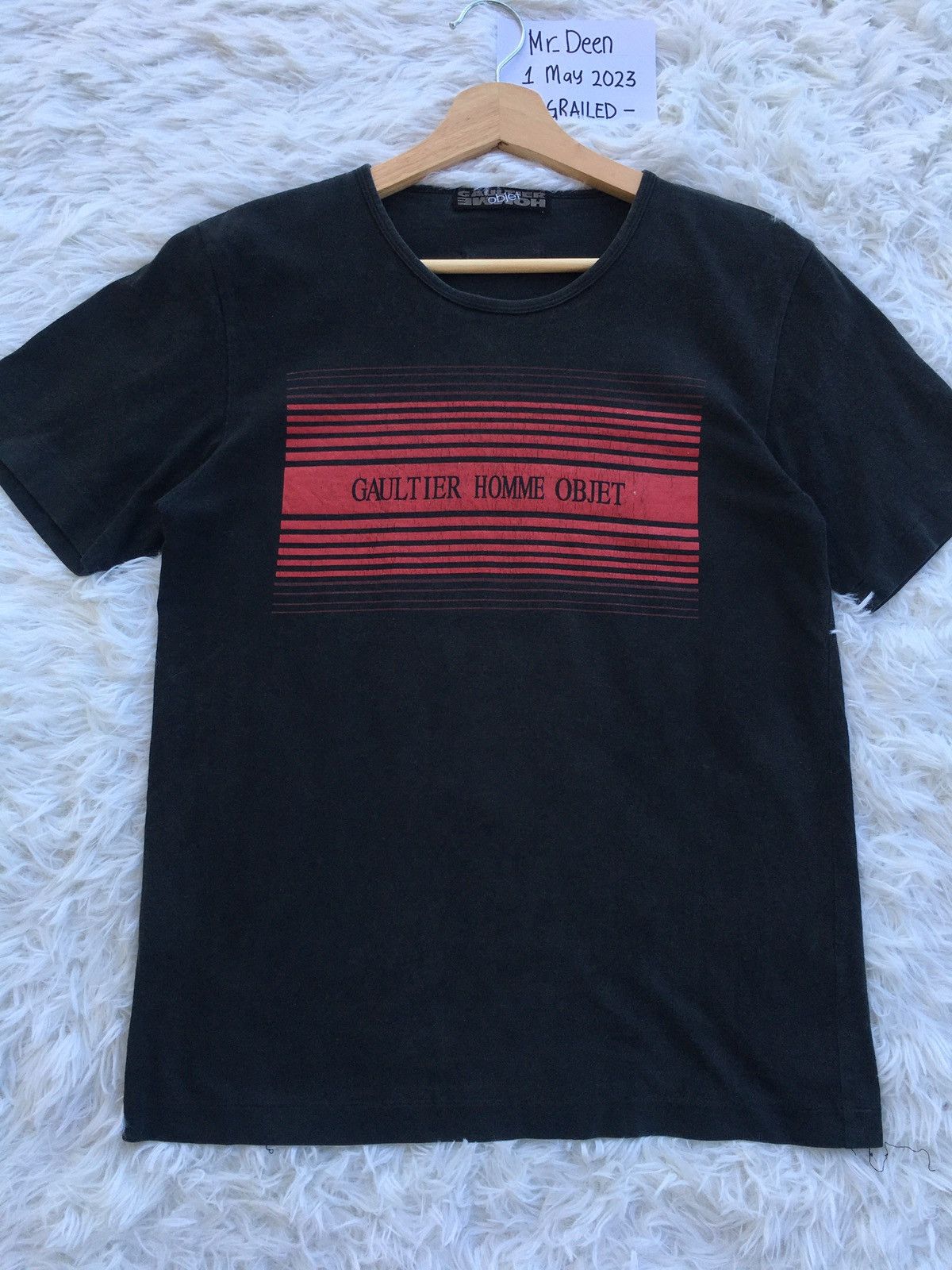 Jean Paul Gaultier Rare Vintage Gaultier Homme Objet Spellout Tee Size US S / EU 44-46 / 1 - 5 Thumbnail