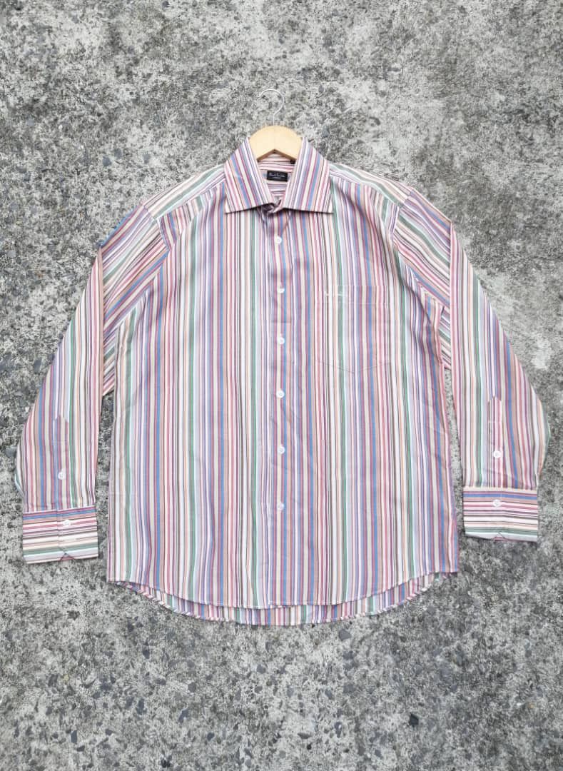 Designer × Paul Smith Paul Smith London Stripe Button Longsleeve Size US M / EU 48-50 / 2 - 1 Thumbnail