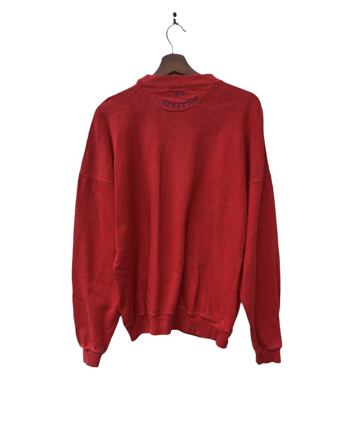 Benetton 🔥BENETTON SWEATSHIRT SPELLOUT LOGO Size US L / EU 52-54 / 3 - 2 Thumbnail