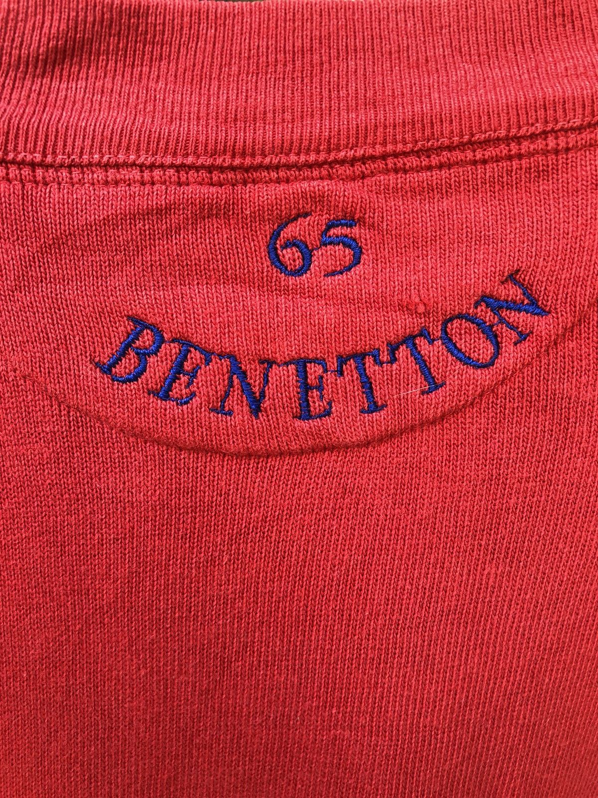 Benetton 🔥BENETTON SWEATSHIRT SPELLOUT LOGO Size US L / EU 52-54 / 3 - 5 Thumbnail
