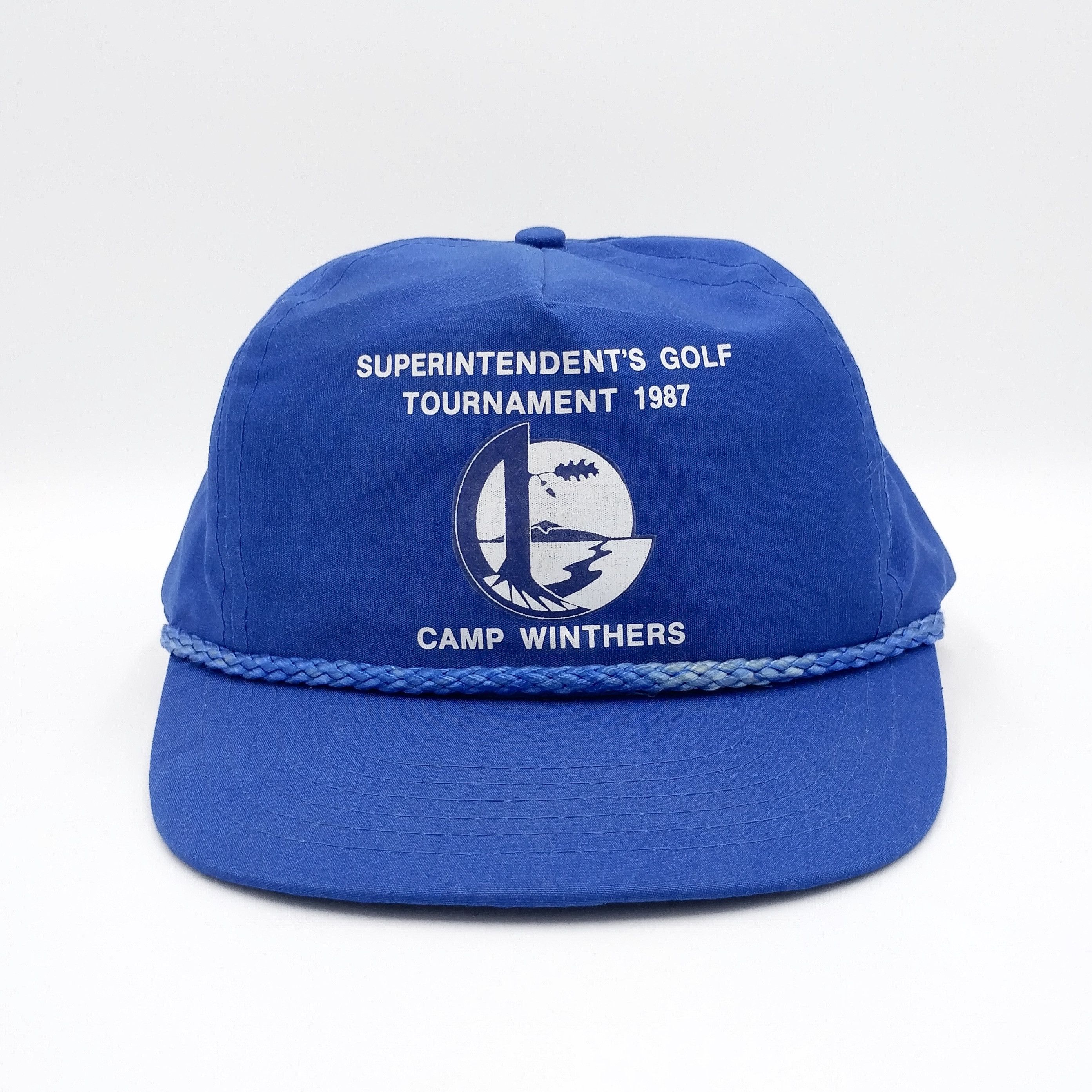 Vintage Vintage SUPER GOLF TOURNAMENT 1987 Snapback Trucker Hat Size ONE SIZE - 2 Thumbnail