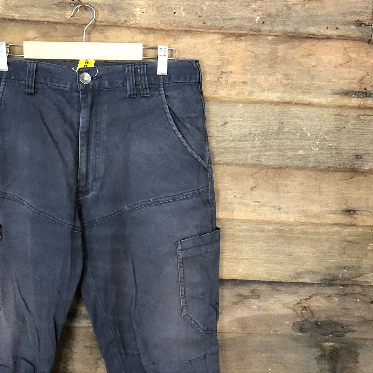Japanese Brand Jogger Stretch Dark Blue faded utility Cargo Pants #4395 Size US 31 - 5 Thumbnail