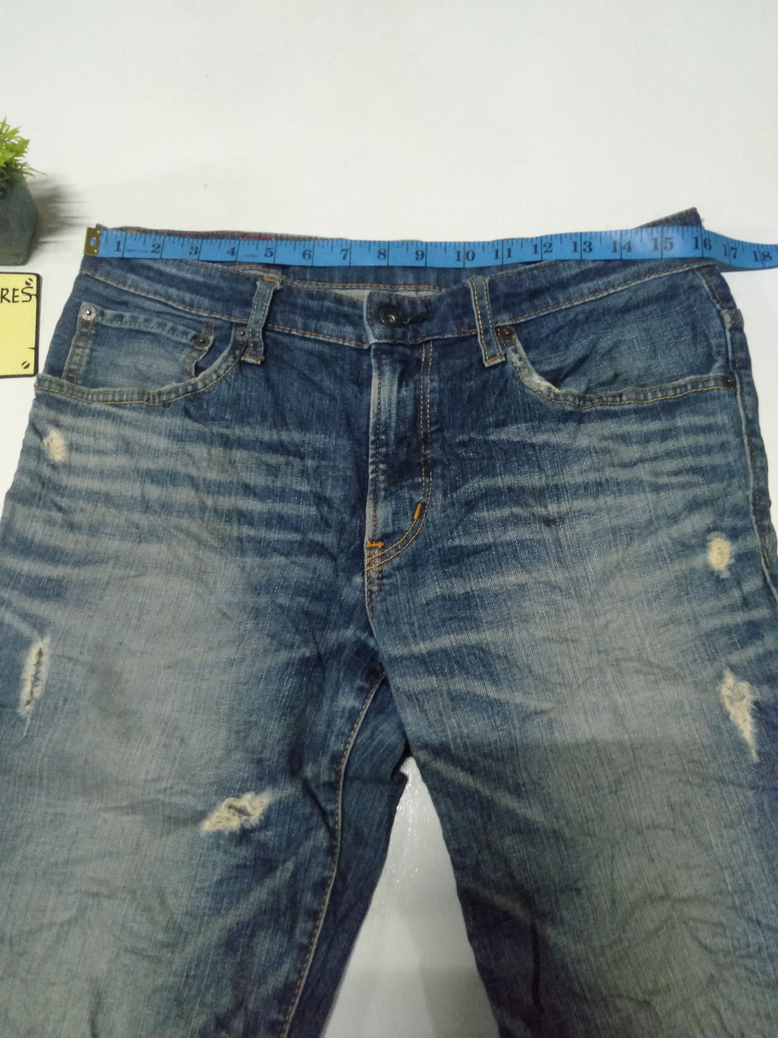 Edwin × Japanese Brand × Vintage vintage goldrush Edwin distressed jeans Japan Size US 32 / EU 48 - 3 Thumbnail