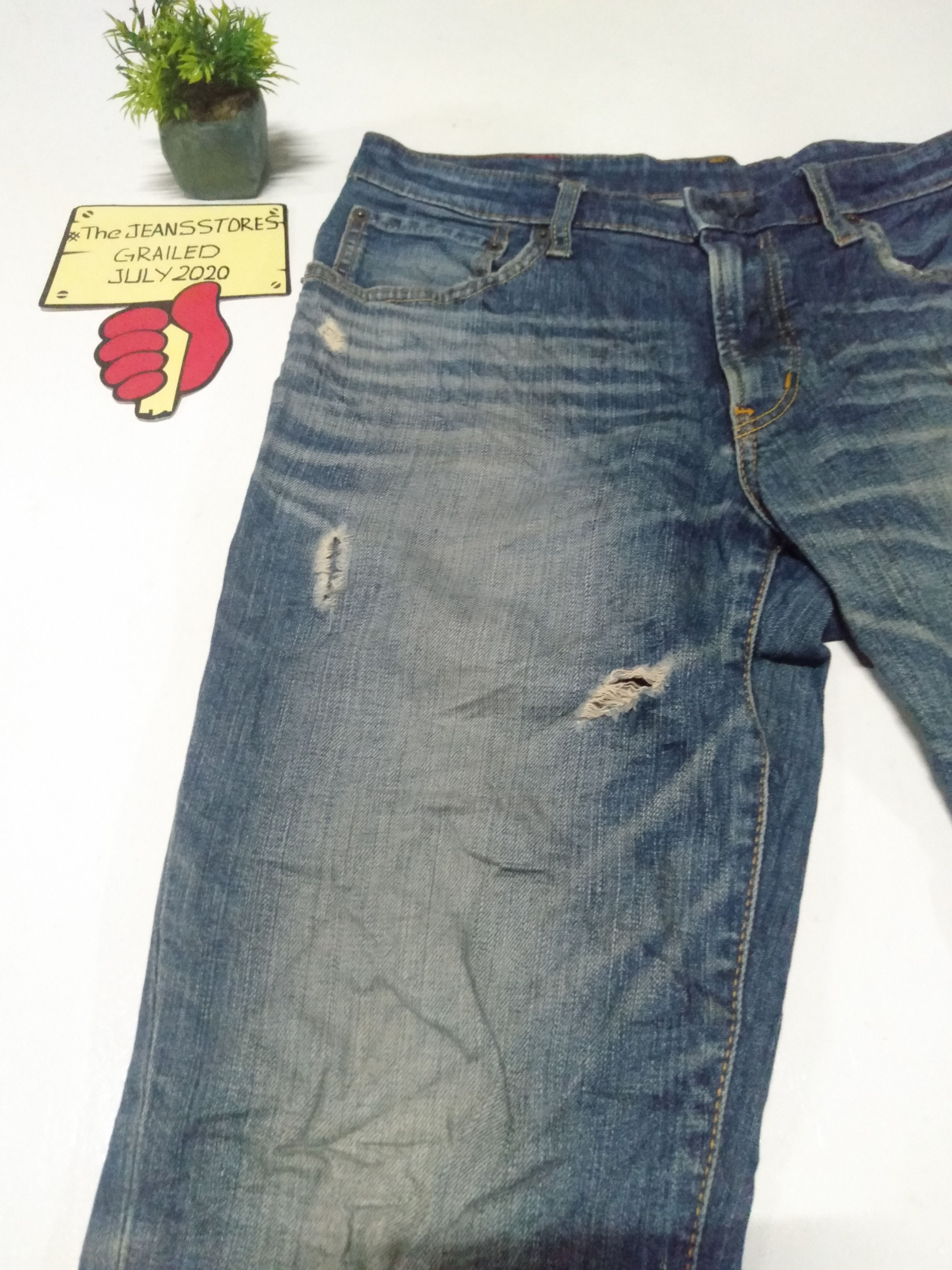 Edwin × Japanese Brand × Vintage vintage goldrush Edwin distressed jeans Japan Size US 32 / EU 48 - 7 Thumbnail