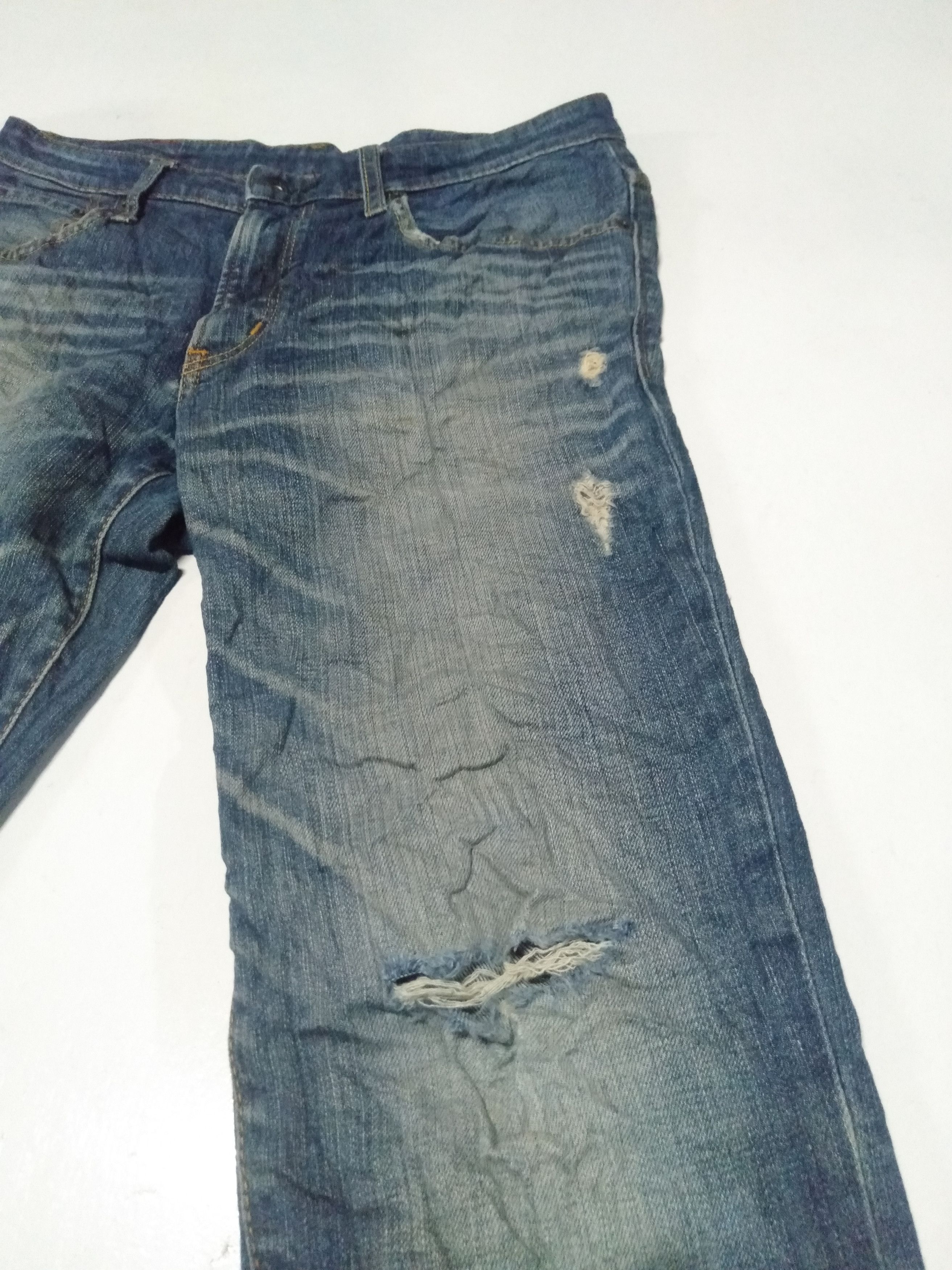 Edwin × Japanese Brand × Vintage vintage goldrush Edwin distressed jeans Japan Size US 32 / EU 48 - 8 Thumbnail