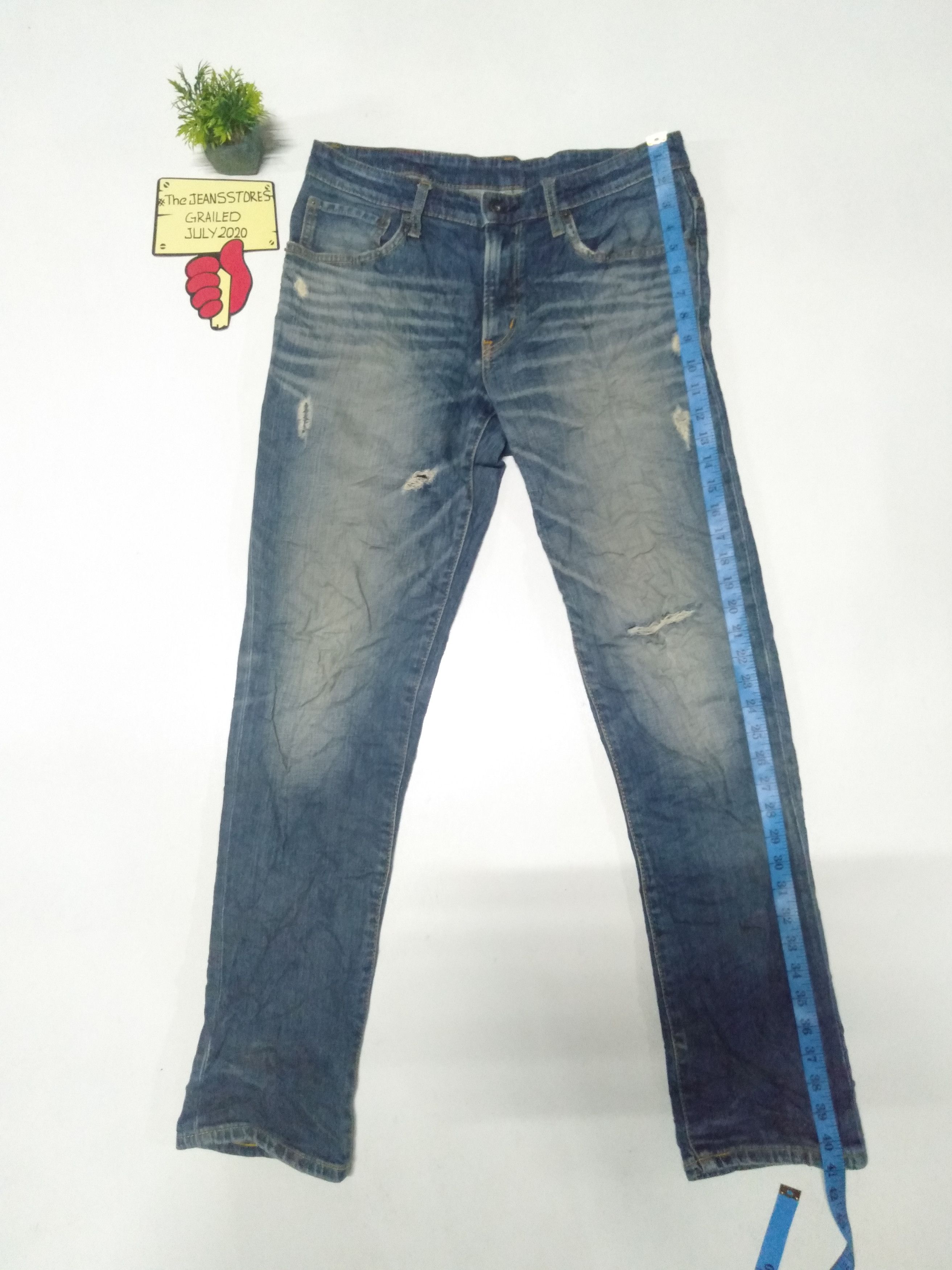 Edwin × Japanese Brand × Vintage vintage goldrush Edwin distressed jeans Japan Size US 32 / EU 48 - 2 Thumbnail