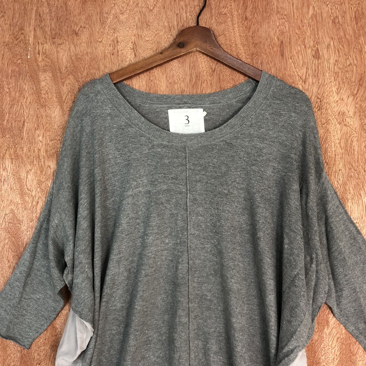 Homespun Knitwear × Japanese Brand DL 3 Trois Grey Soft baggie Knitwear #c728 Size US L / EU 52-54 / 3 - 6 Thumbnail