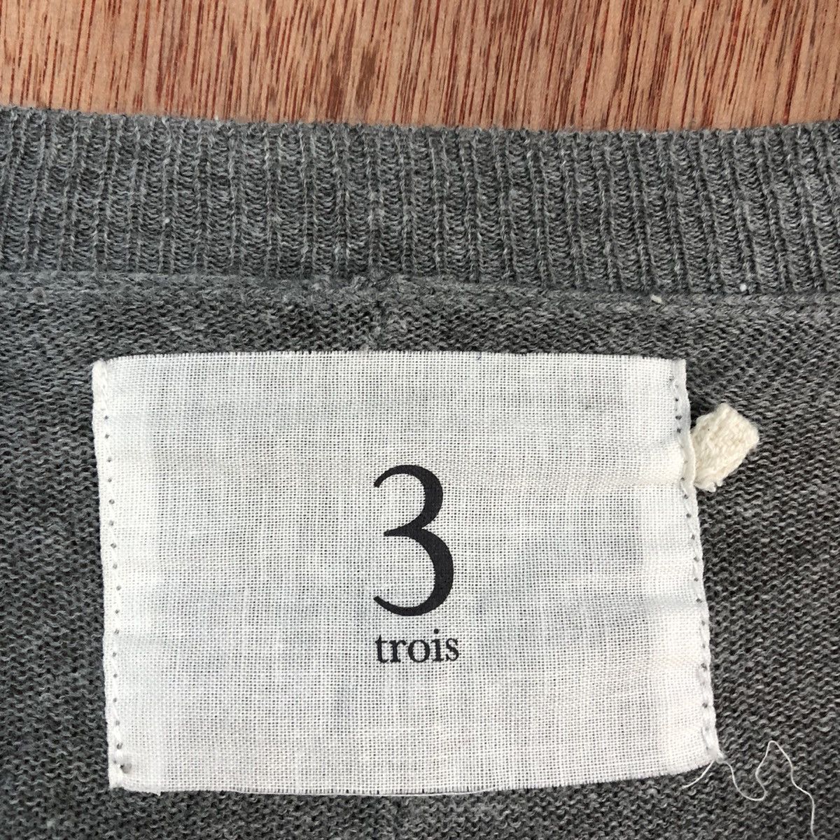 Homespun Knitwear × Japanese Brand DL 3 Trois Grey Soft baggie Knitwear #c728 Size US L / EU 52-54 / 3 - 7 Thumbnail