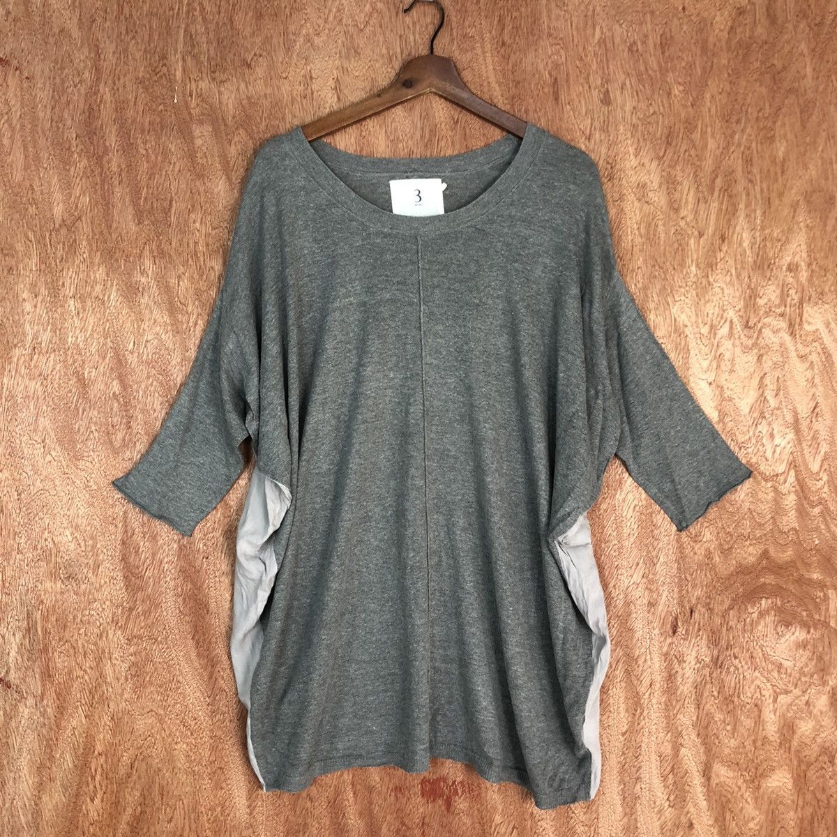 Homespun Knitwear × Japanese Brand DL 3 Trois Grey Soft baggie Knitwear #c728 Size US L / EU 52-54 / 3 - 1 Thumbnail