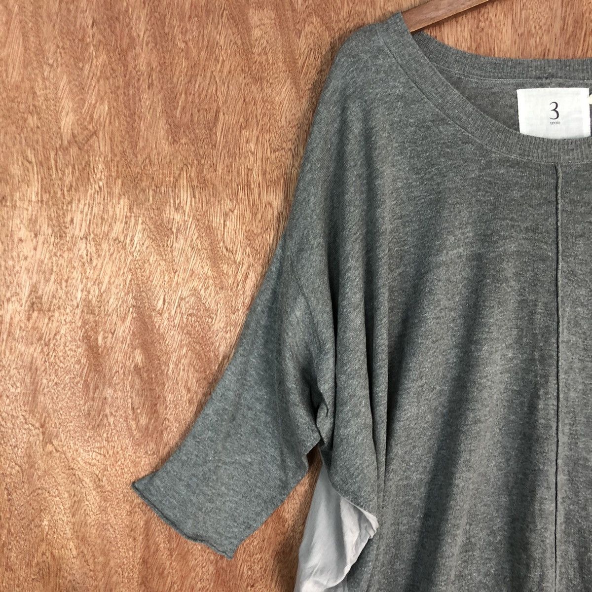 Homespun Knitwear × Japanese Brand DL 3 Trois Grey Soft baggie Knitwear #c728 Size US L / EU 52-54 / 3 - 5 Thumbnail