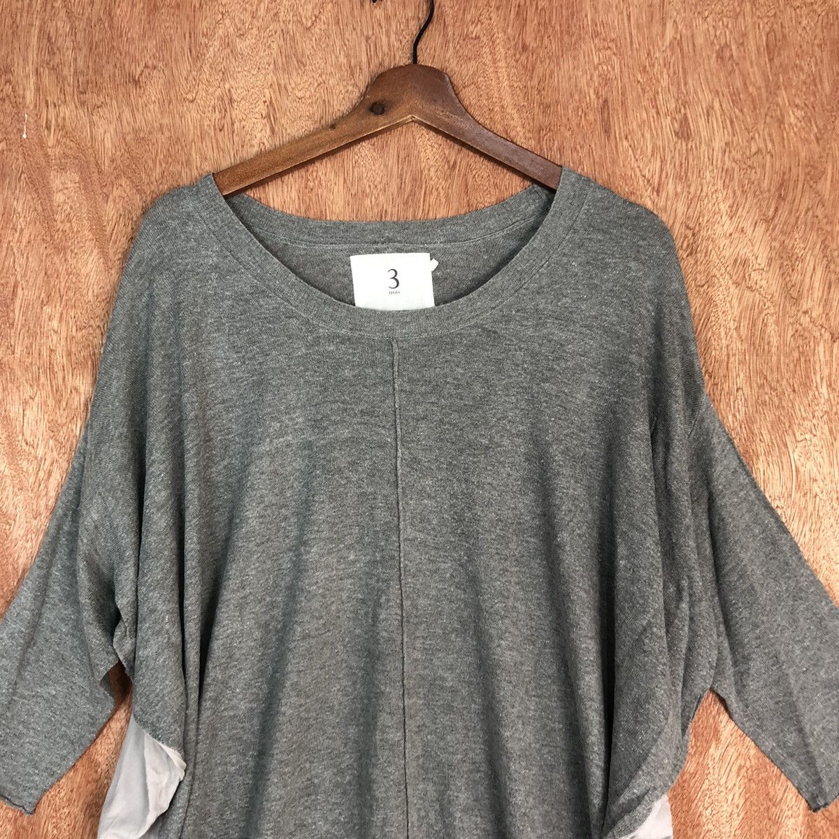 Homespun Knitwear × Japanese Brand DL 3 Trois Grey Soft baggie Knitwear #c728 Size US L / EU 52-54 / 3 - 2 Thumbnail