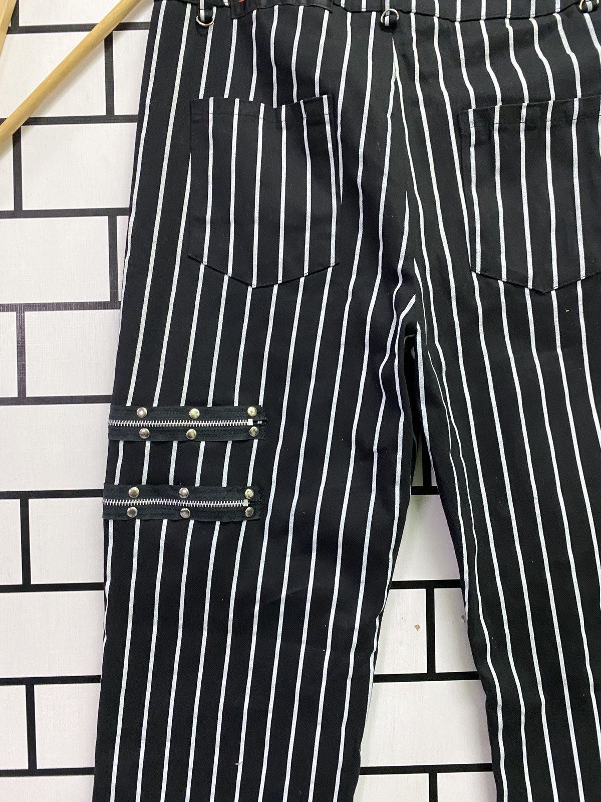 Designer × Japanese Brand × Seditionaries Japanese HIDEROCK Hickory Patches Zipper Punk Design Pants Size US 31 - 10 Thumbnail