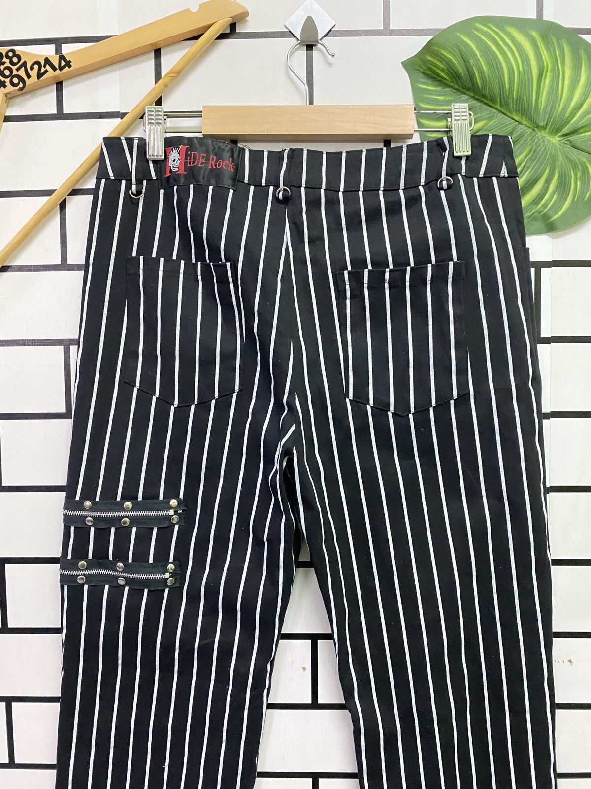 Designer × Japanese Brand × Seditionaries Japanese HIDEROCK Hickory Patches Zipper Punk Design Pants Size US 31 - 9 Thumbnail