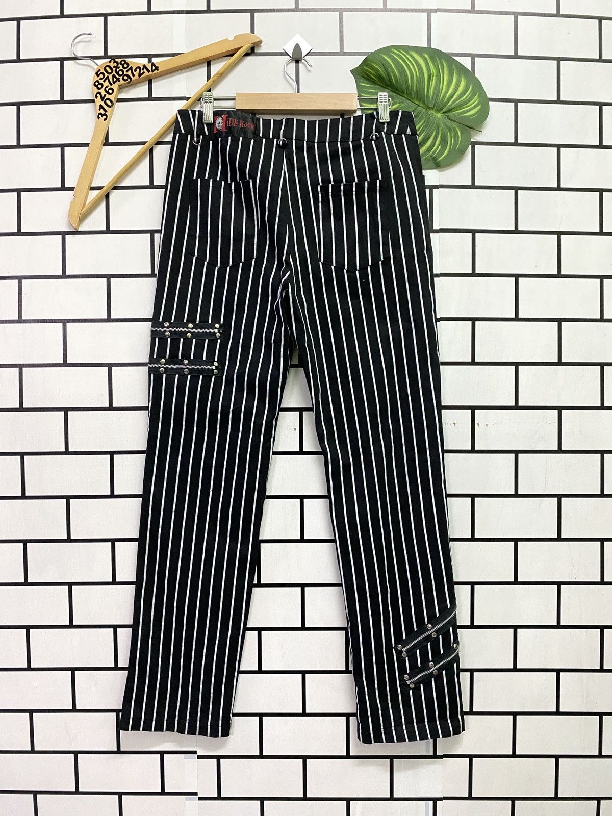 Designer × Japanese Brand × Seditionaries Japanese HIDEROCK Hickory Patches Zipper Punk Design Pants Size US 31 - 2 Thumbnail