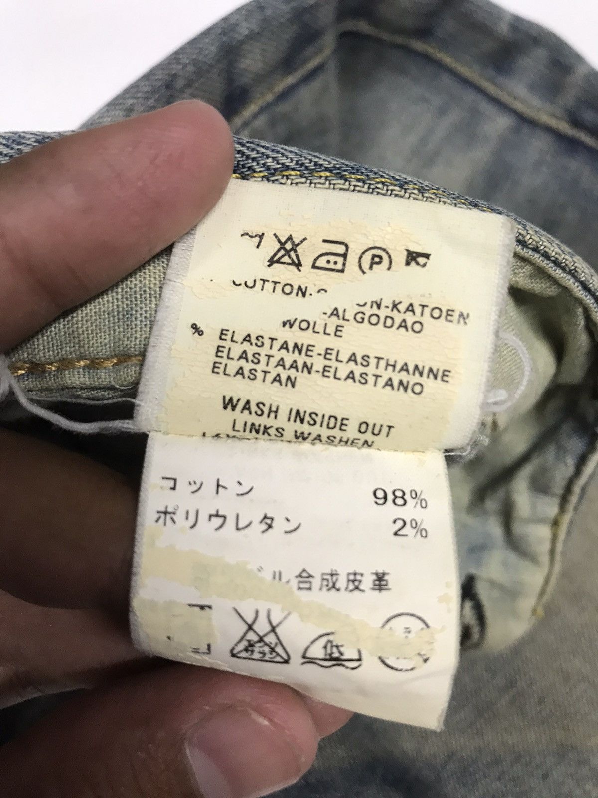Vintage VINTAGE RUSTY FOR OUR FRIENDS GRUNGE DISTRESSED DENIM Size US 32 / EU 48 - 8 Thumbnail