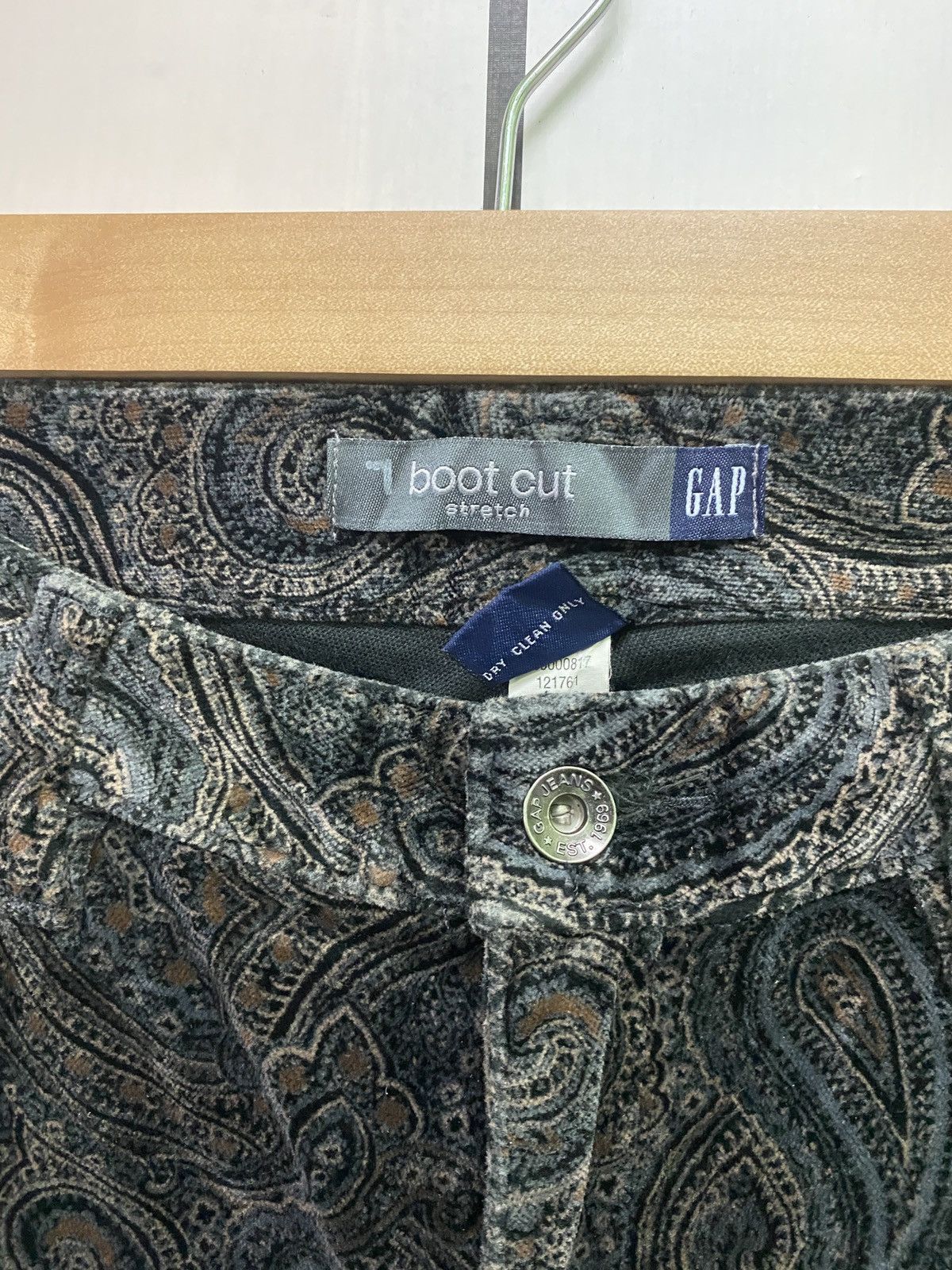 Designer × Gap × Japanese Brand GAP Floral Motif Like Pretty Green Design Bootcut Pant Size US 28 / EU 44 - 4 Thumbnail
