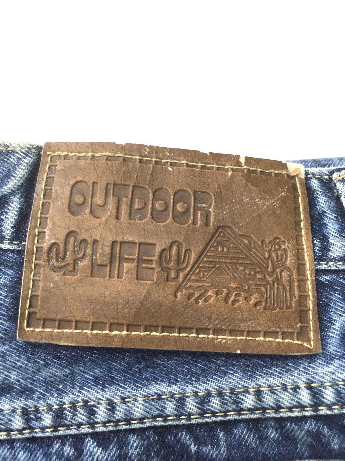 Vintage Vintage outdoor life distressed denim japan Size US 31 - 15 Thumbnail