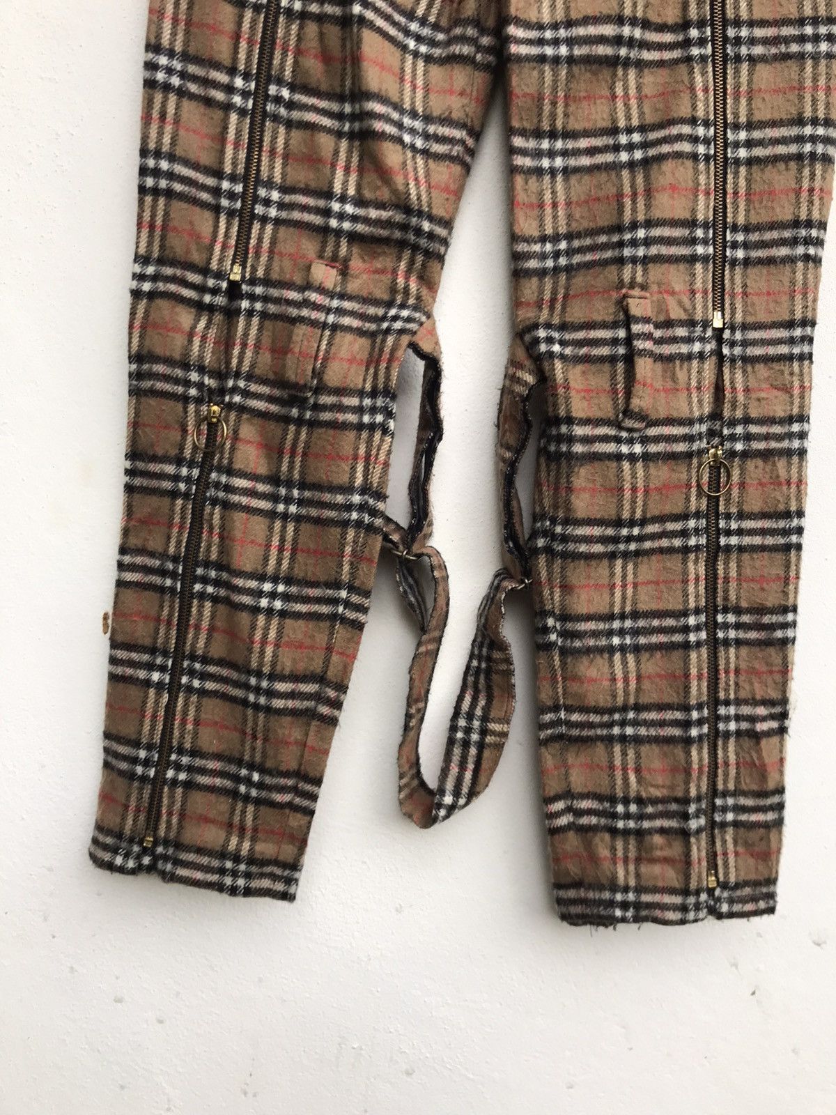 Japanese Brand Japanese Brand Custom Made Nova Check Bondage Fleece Pants Size US 30 / EU 46 - 8 Thumbnail