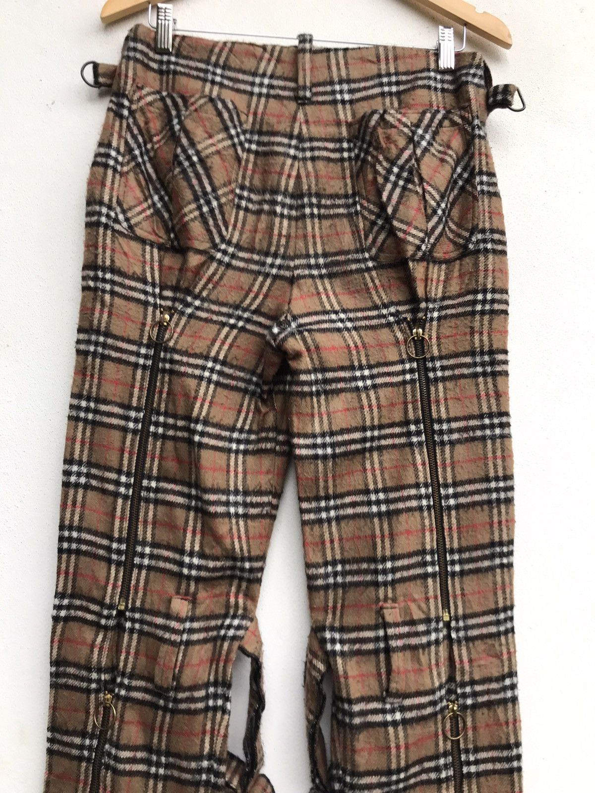 Japanese Brand Japanese Brand Custom Made Nova Check Bondage Fleece Pants Size US 30 / EU 46 - 9 Thumbnail