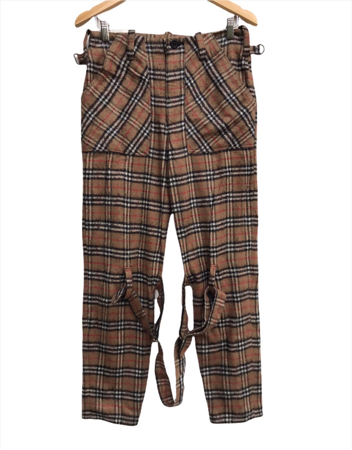 Japanese Brand Japanese Brand Custom Made Nova Check Bondage Fleece Pants Size US 30 / EU 46 - 2 Thumbnail