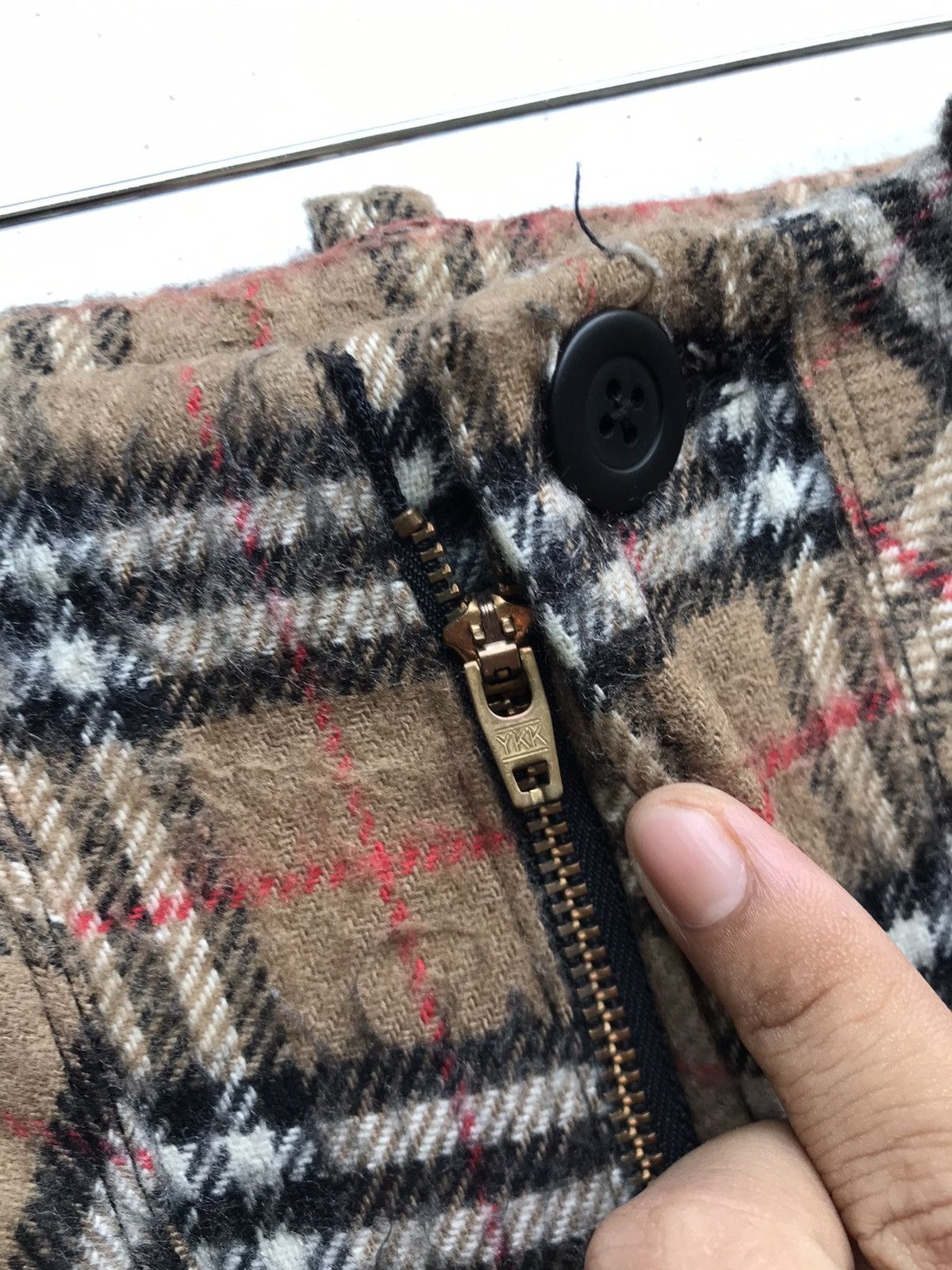 Japanese Brand Japanese Brand Custom Made Nova Check Bondage Fleece Pants Size US 30 / EU 46 - 7 Thumbnail