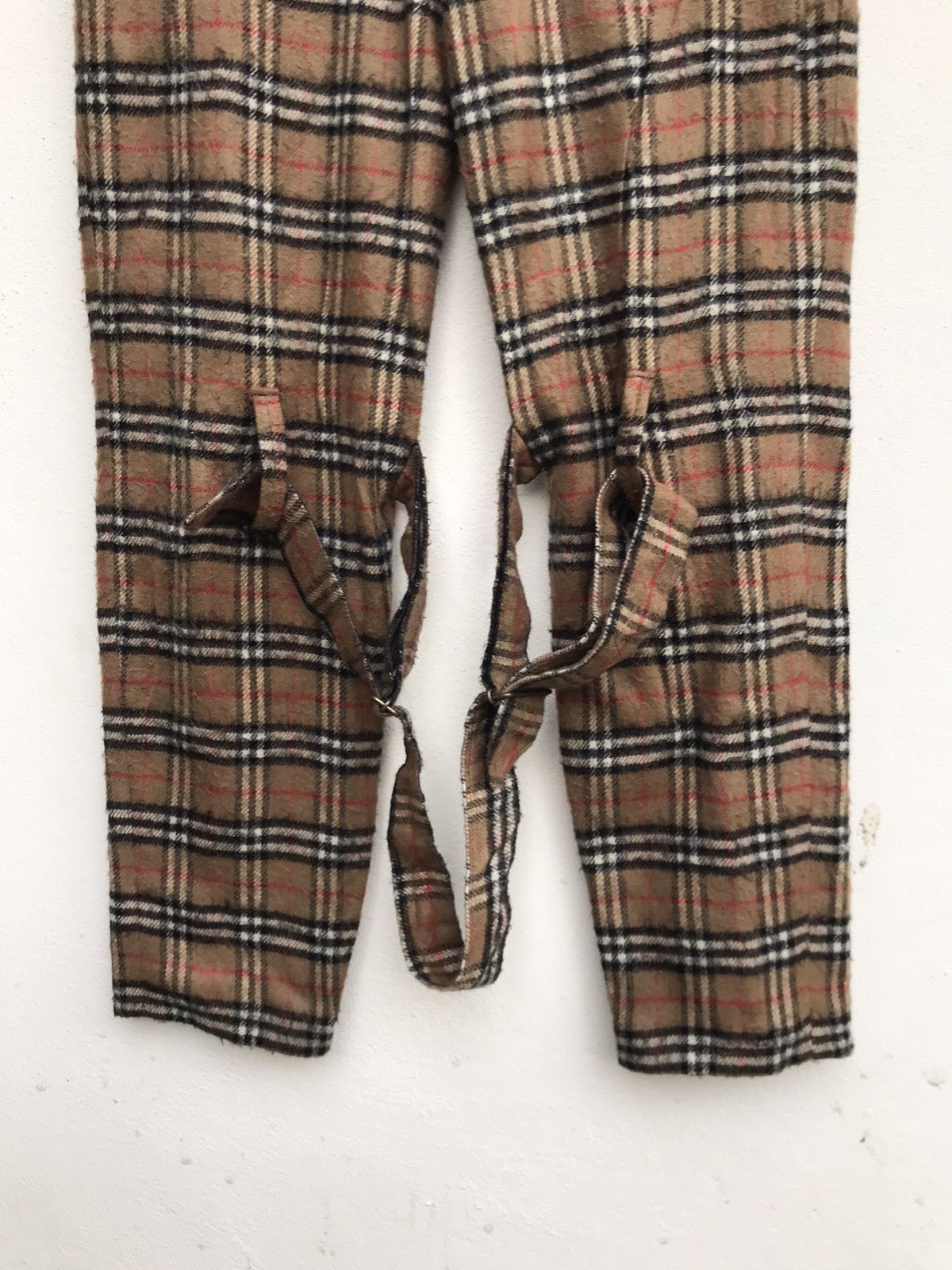 Japanese Brand Japanese Brand Custom Made Nova Check Bondage Fleece Pants Size US 30 / EU 46 - 4 Thumbnail