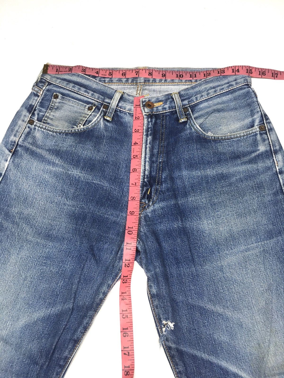 Edwin × Vintage Vintage Edwin lot 505x distressed selvedge denim japan Size US 30 / EU 46 - 3 Thumbnail