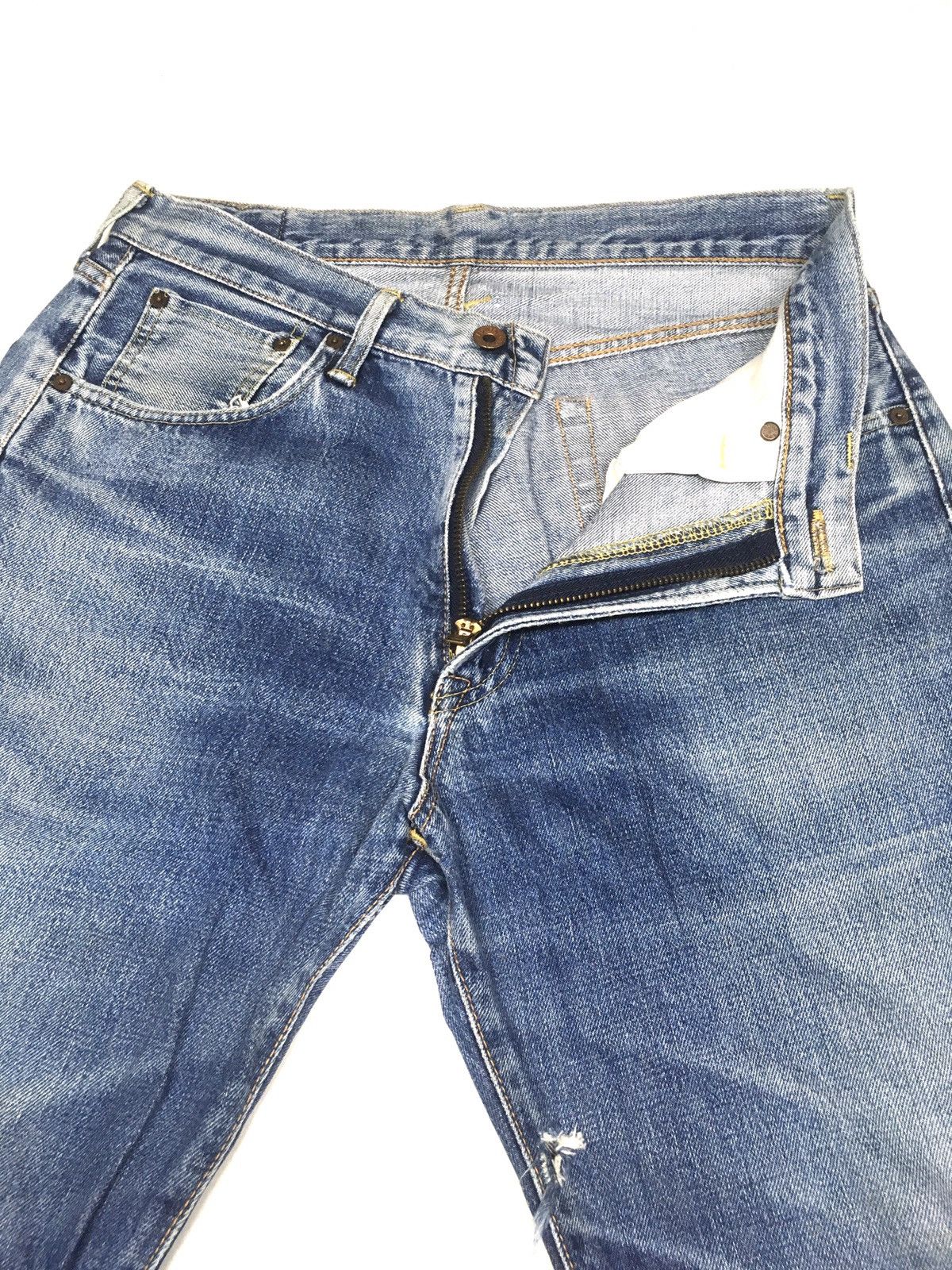 Edwin × Vintage Vintage Edwin lot 505x distressed selvedge denim japan Size US 30 / EU 46 - 5 Thumbnail