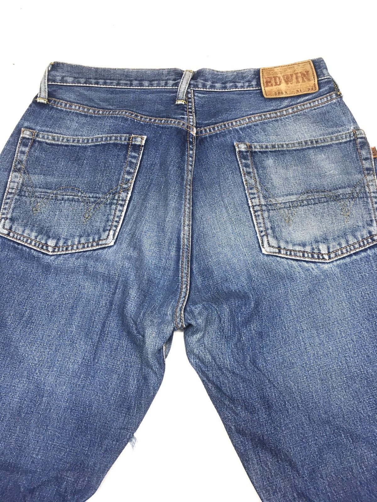 Edwin × Vintage Vintage Edwin lot 505x distressed selvedge denim japan Size US 30 / EU 46 - 6 Thumbnail